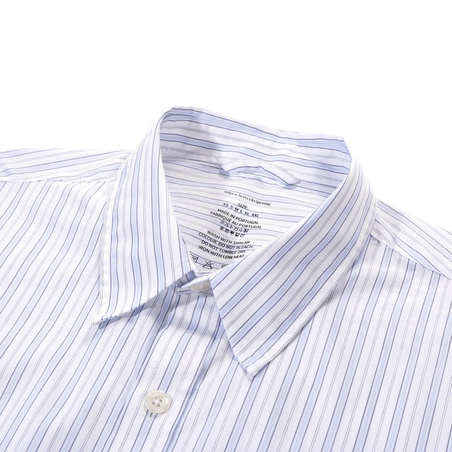 MFPEN EVENING SHIRT OFF WHITE BUSINESS STRIPE