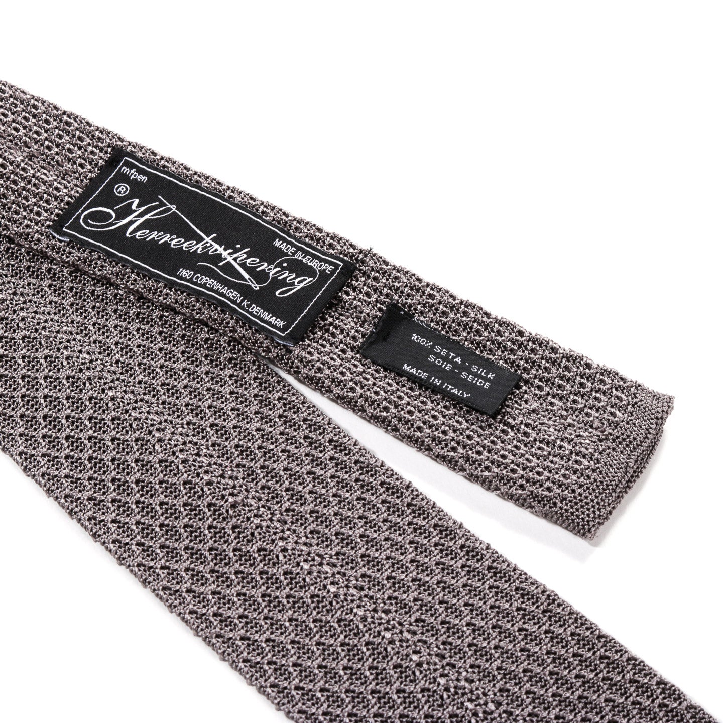 MFPEN FORMAL TIE GREY SILK