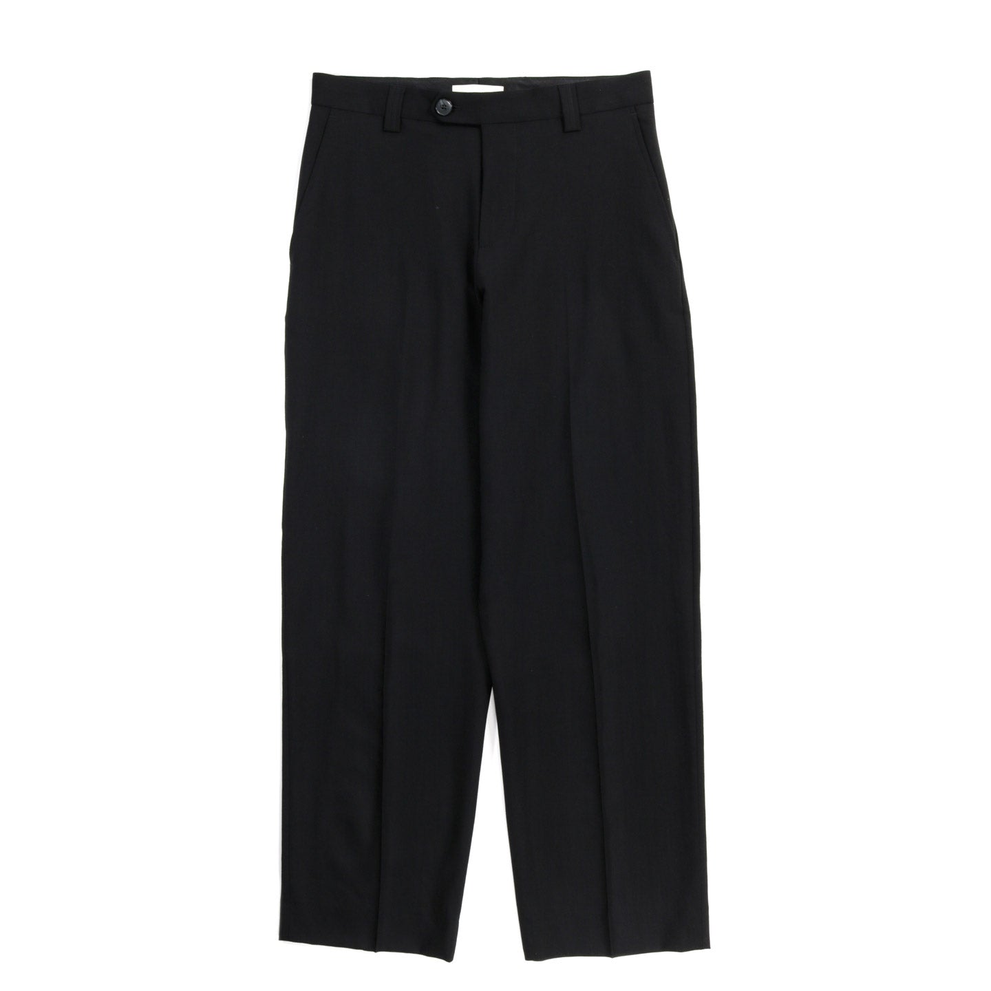 MFPEN STUDY TROUSERS BLACK TROPICAL WOOL