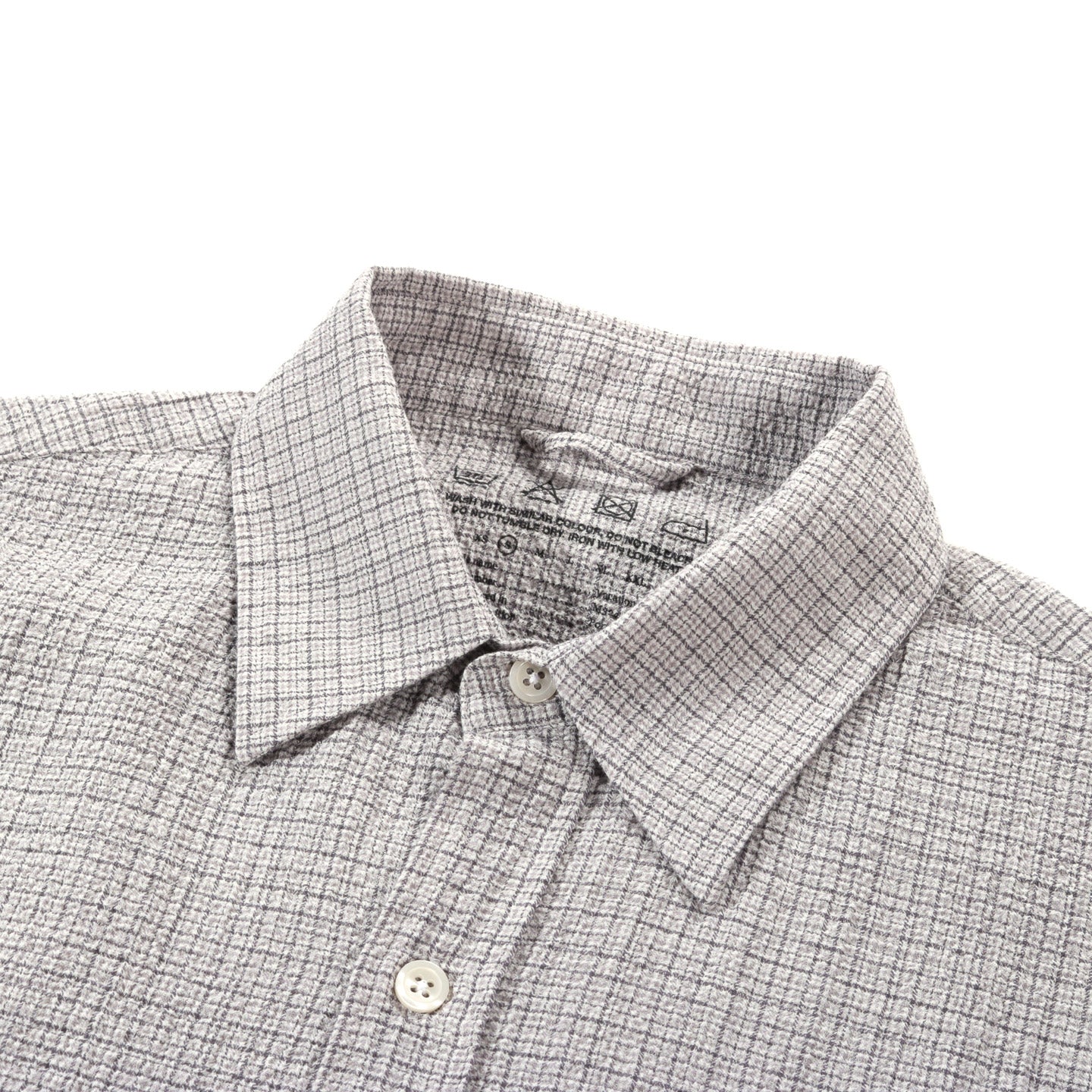 MFPEN VACATION SHIRT GREY CHECK SEERSUCKER