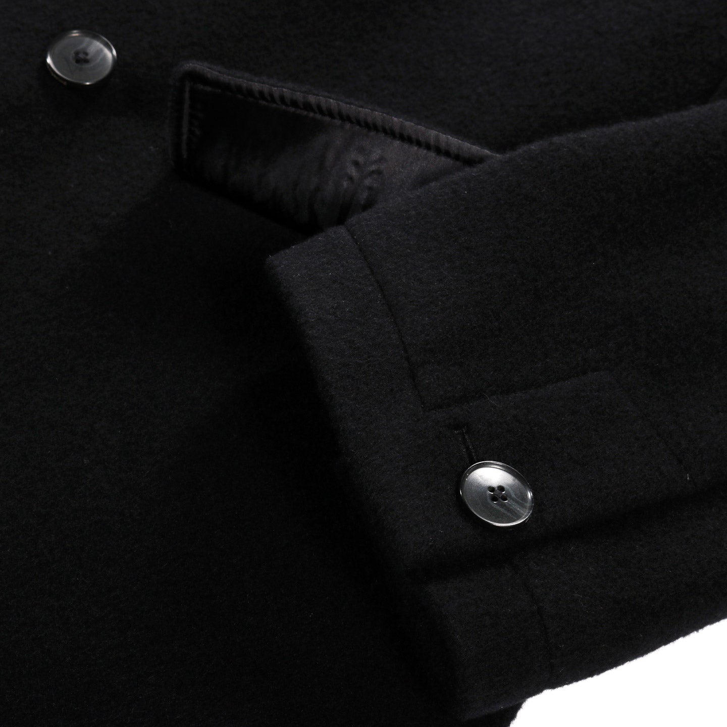 MFPEN CONFERENCE COAT BLACK RECYCLED WOOL