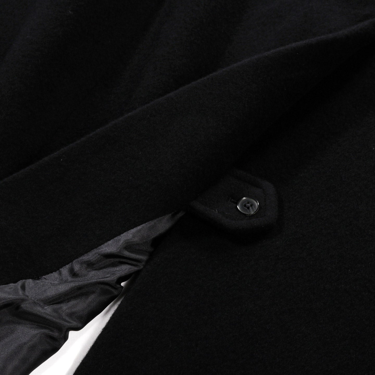 MFPEN CONFERENCE COAT BLACK RECYCLED WOOL