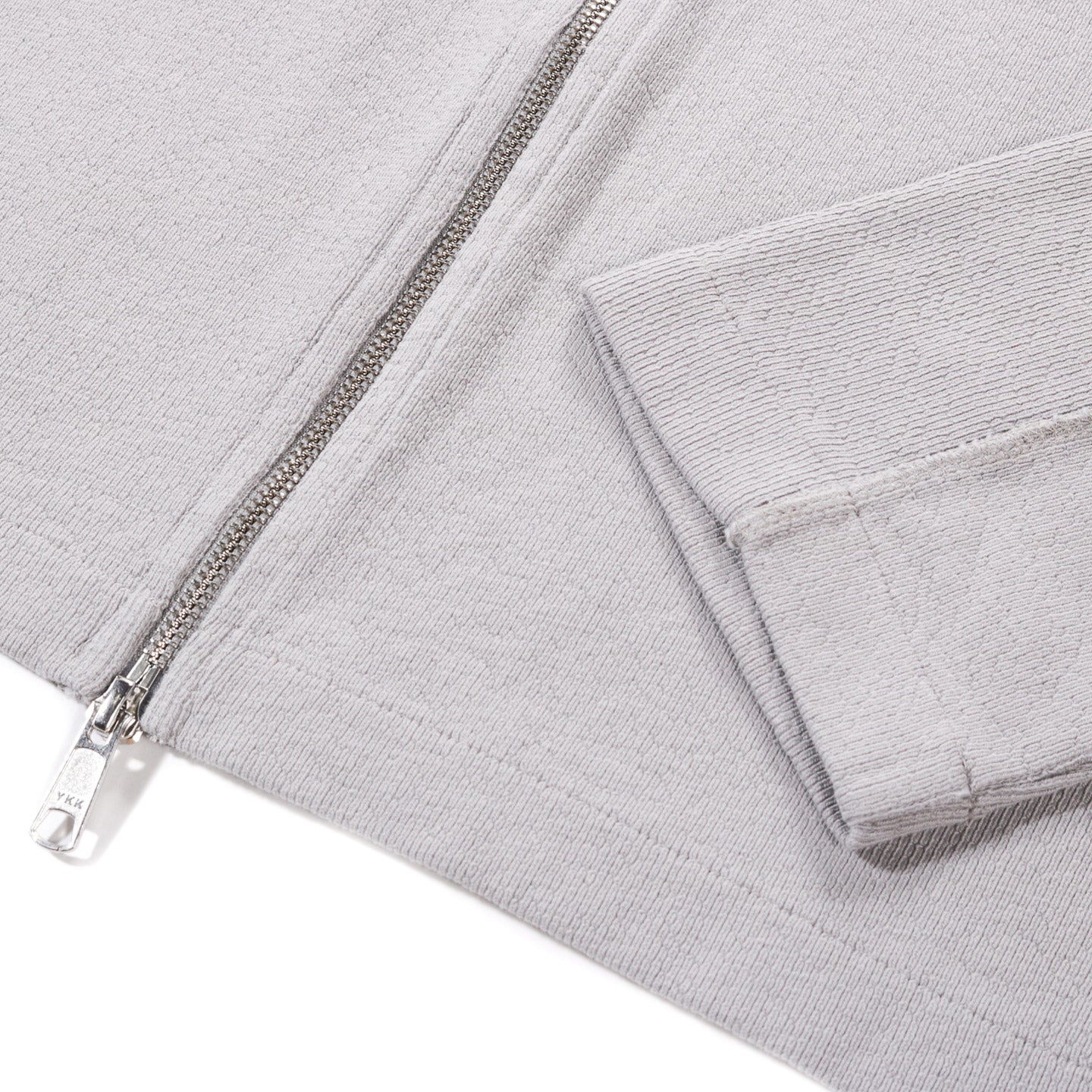 MFPEN LEISURE ZIP UP MINERAL GREY NEEDLE JUMP