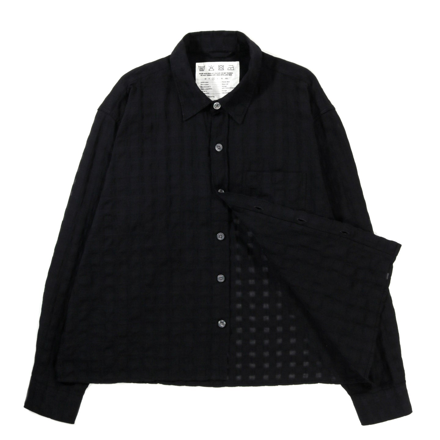 MFPEN PRIORITY SHIRT BLACK CHECK