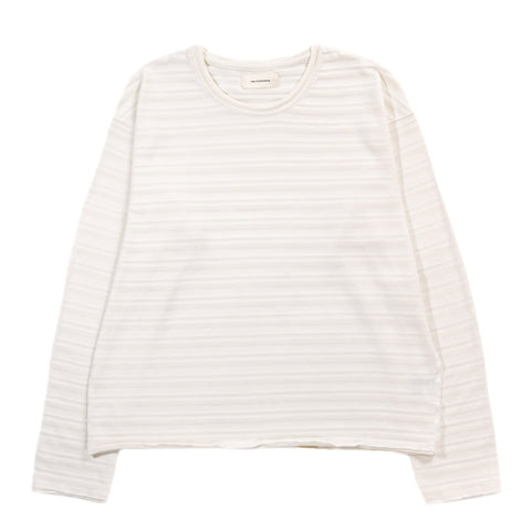 MFPEN ROUND NECK SWEATER OFF WHITE STRIPE