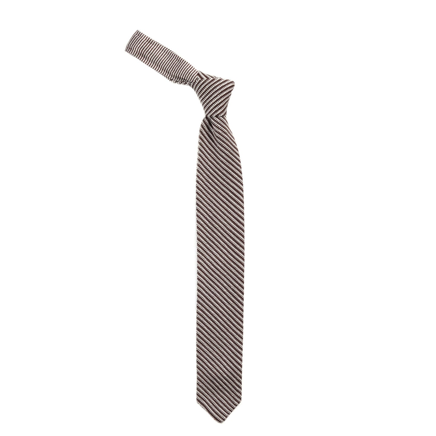 MFPEN FORMAL TIE BROWN STRIPE