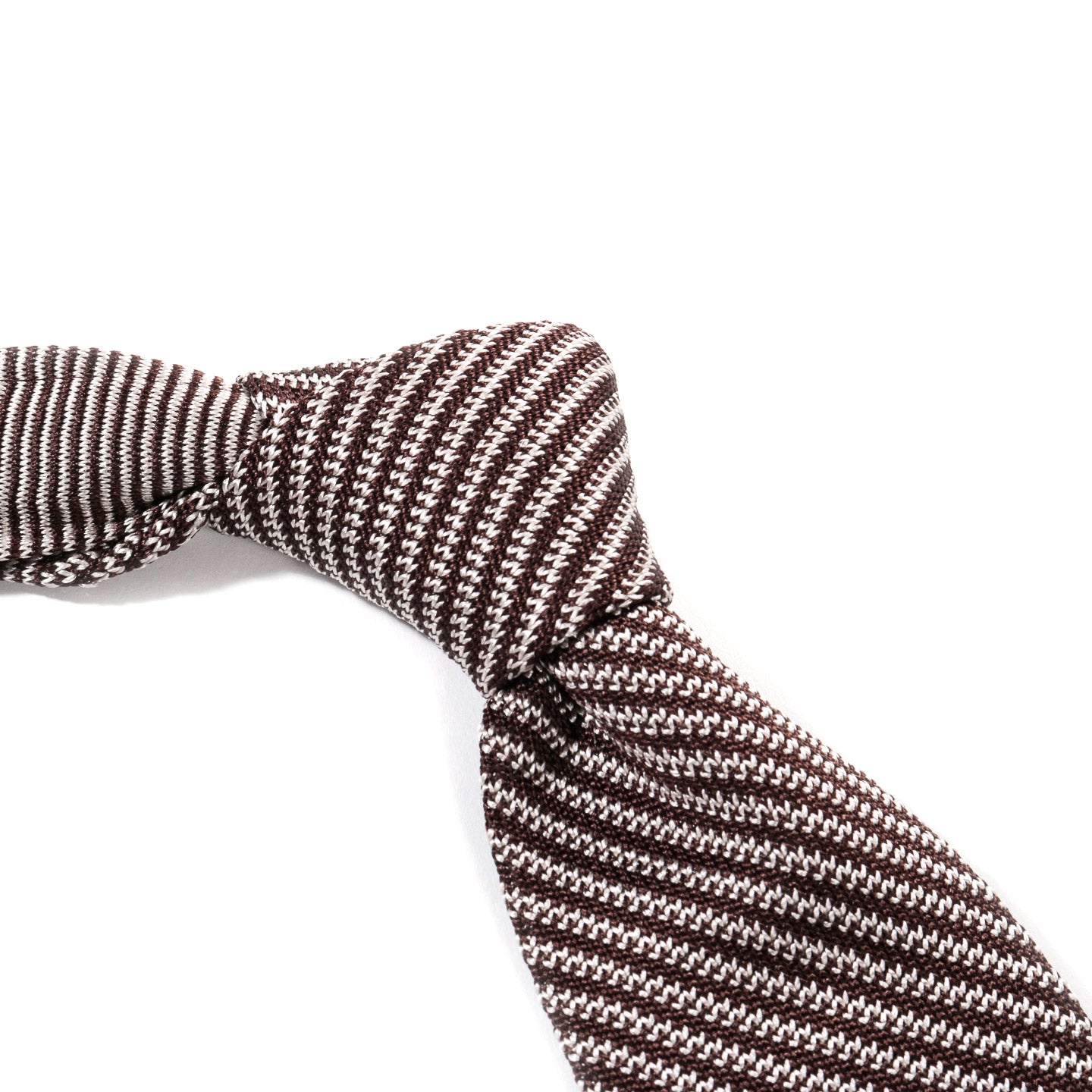 MFPEN FORMAL TIE BROWN STRIPE