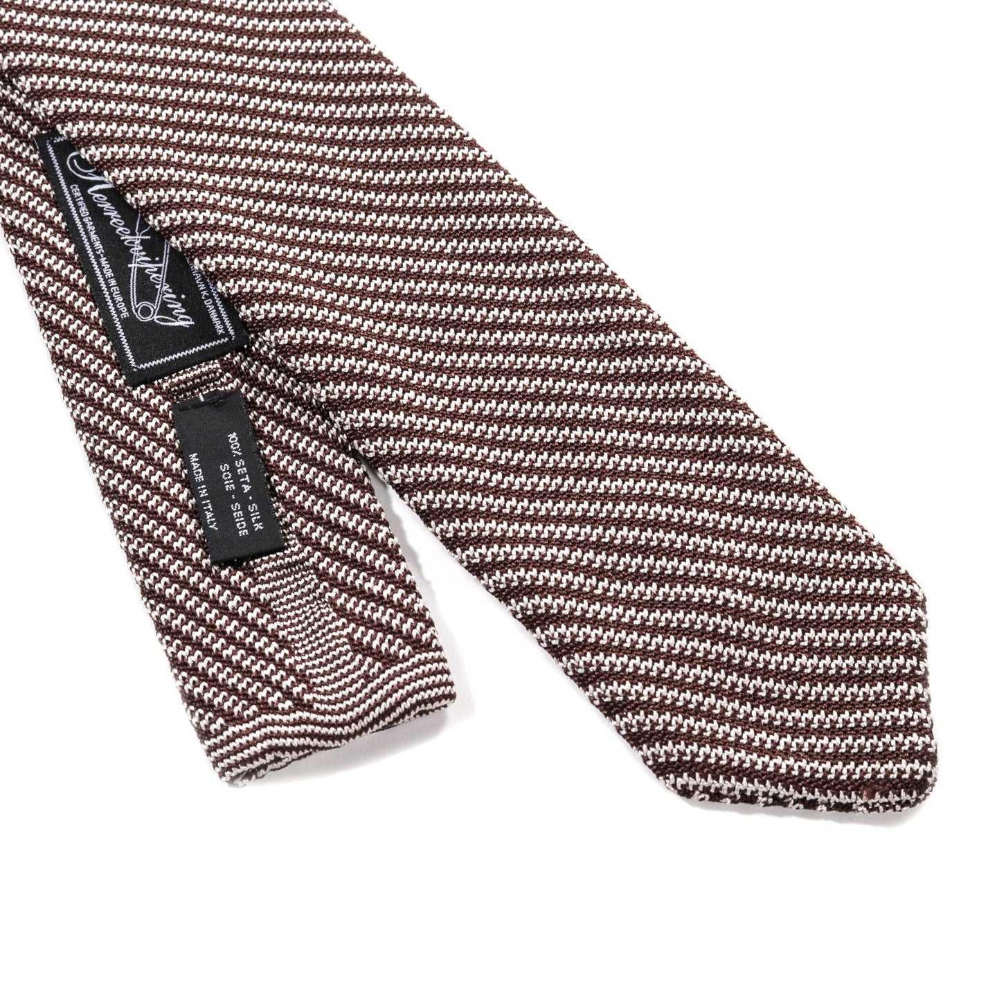 MFPEN FORMAL TIE BROWN STRIPE