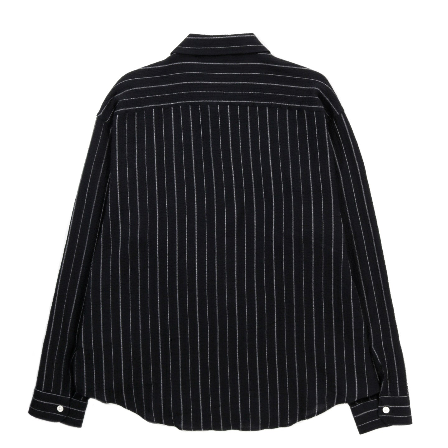 MFPEN VACATION SHIRT BLACK TEXTURED STRIPE