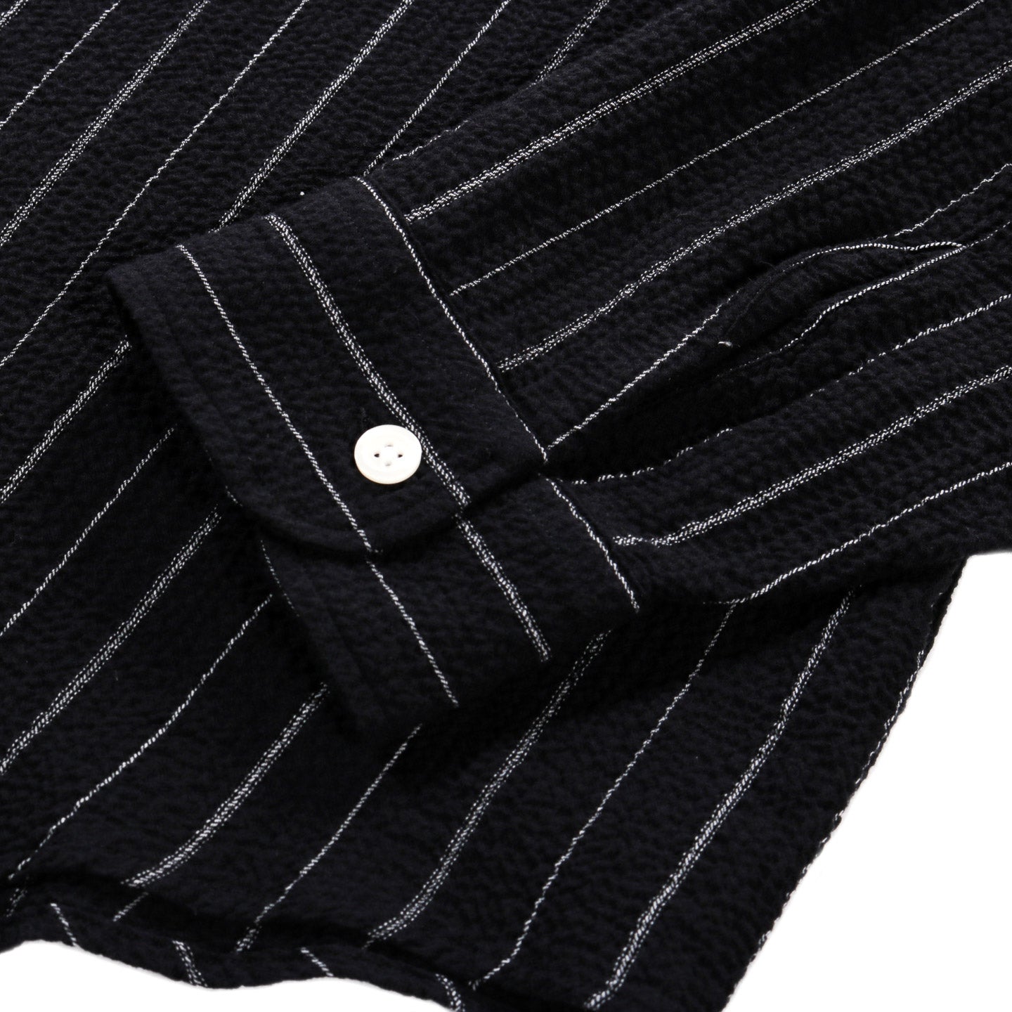 MFPEN VACATION SHIRT BLACK TEXTURED STRIPE