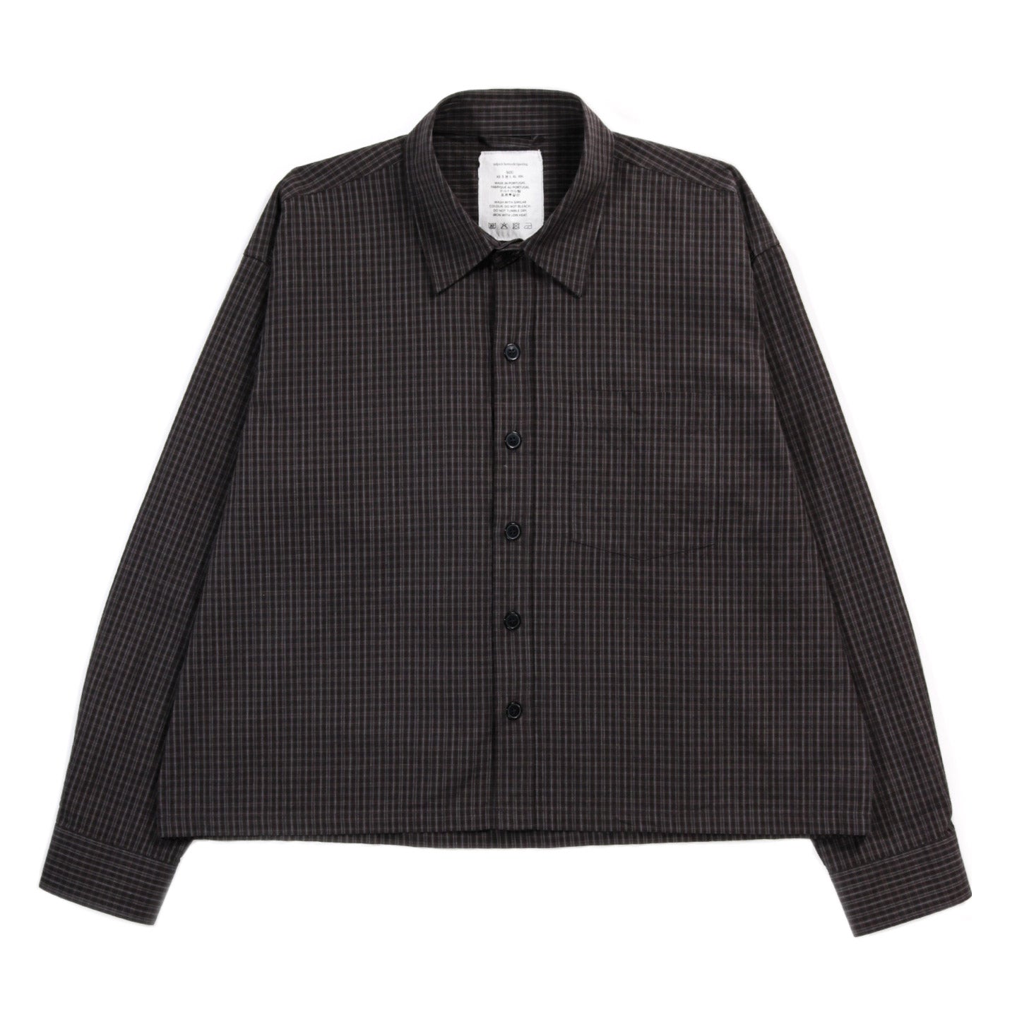 MFPEN PRIORITY SHIRT DARK LINEN CHECK
