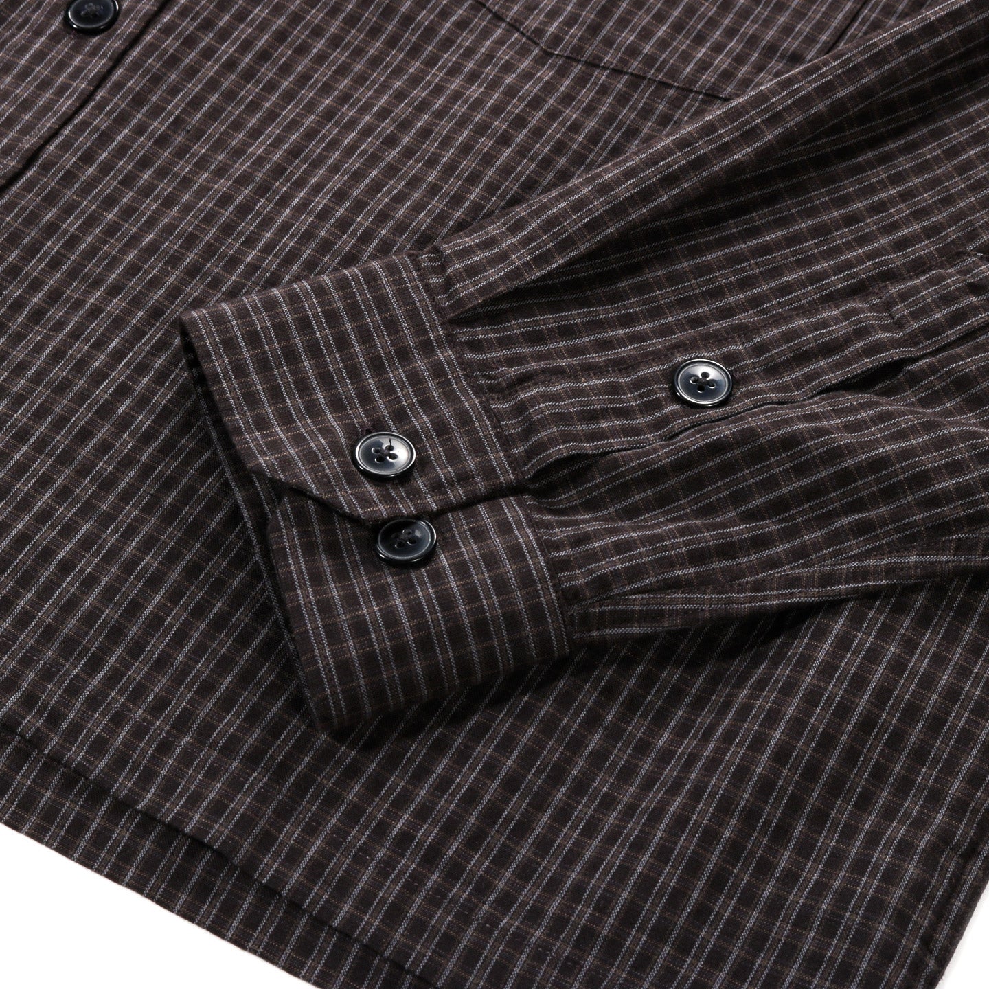 MFPEN PRIORITY SHIRT DARK LINEN CHECK