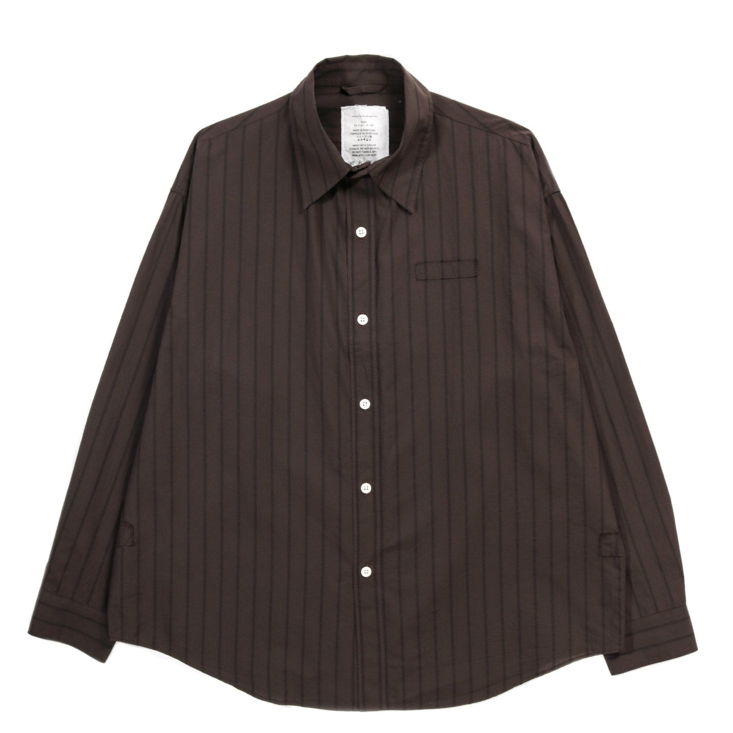 MFPEN ESSAY SHIRT DARK BROWN TRIPLE STRIPE