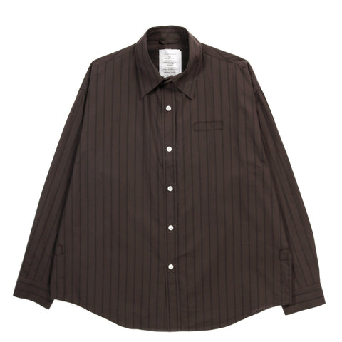 MFPEN ESSAY SHIRT DARK BROWN TRIPLE STRIPE