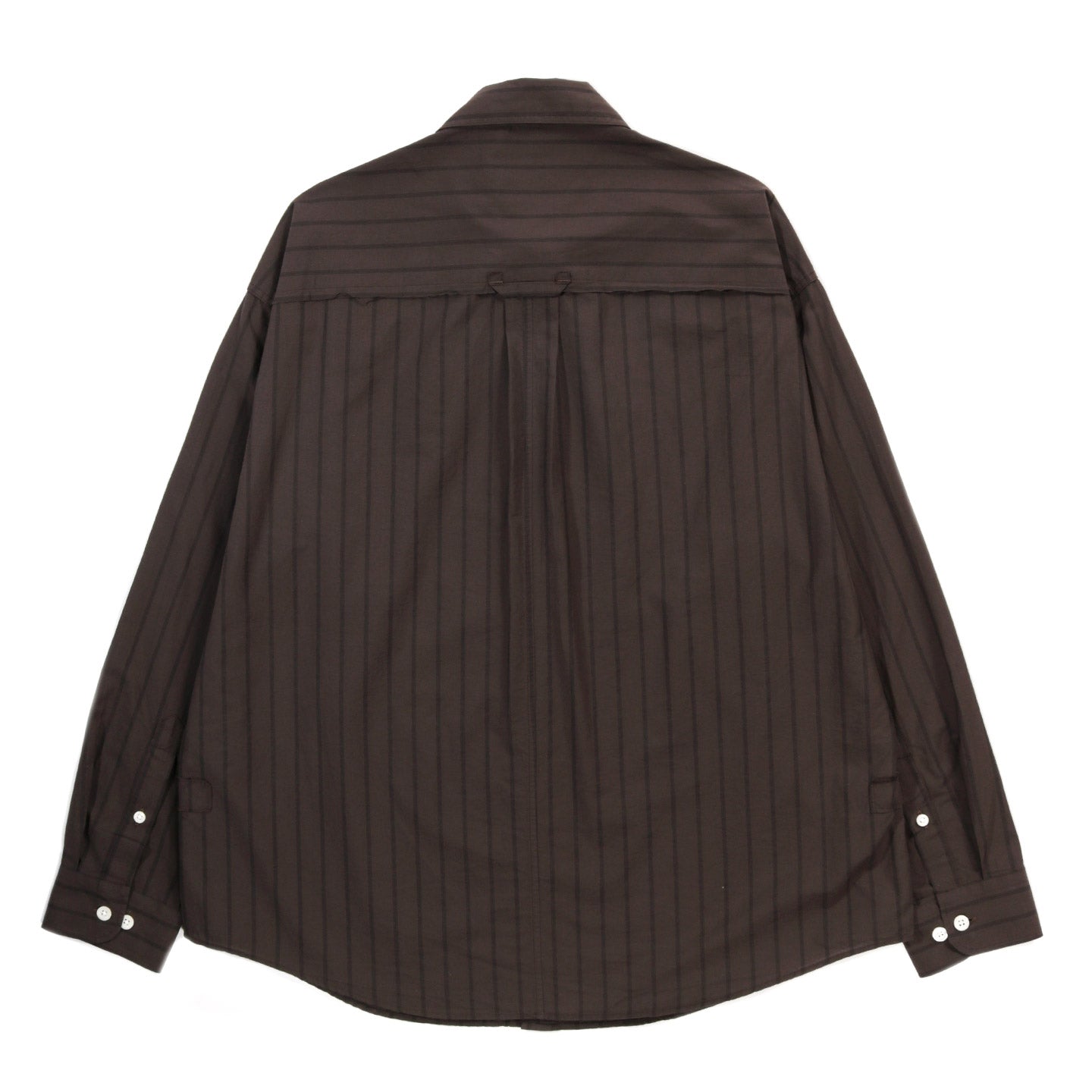 MFPEN ESSAY SHIRT DARK BROWN TRIPLE STRIPE