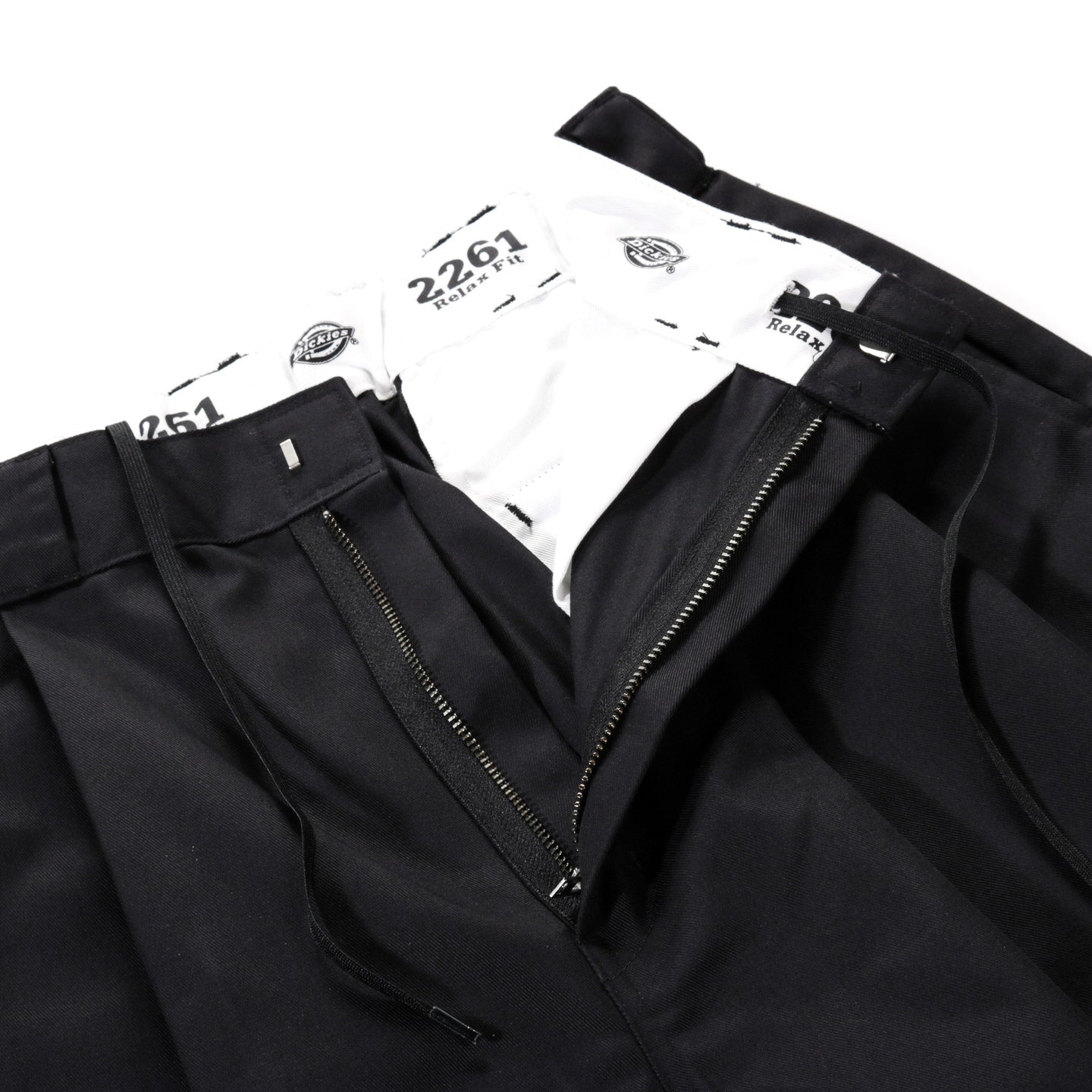 N.HOOLYWOOD 2261-CP40 DICKIES PLEATED PANTS BLACK