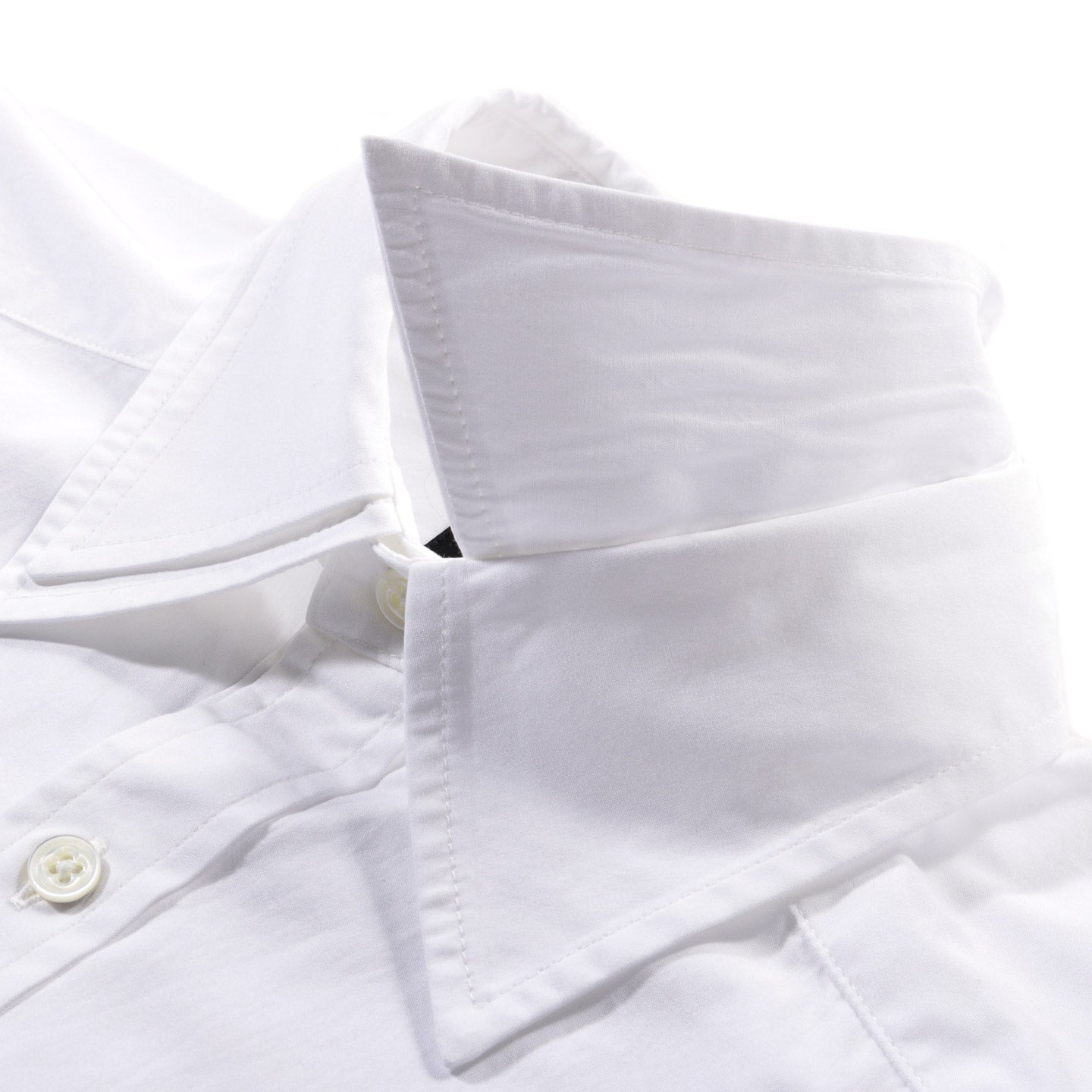 NEEDLES DOUBLE REGULAR COLLAR EDW SHIRT COTTON BROADCLOTH OFF WHITE