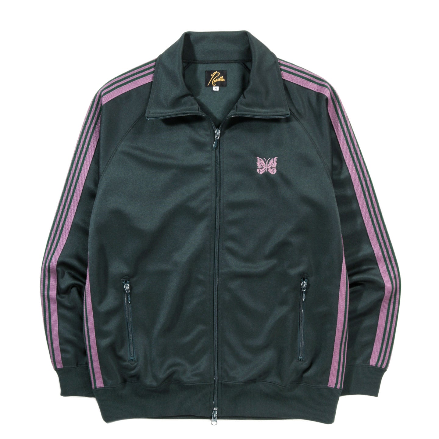 NEEDLES TRACK JACKET POLY SMOOTH GREEN