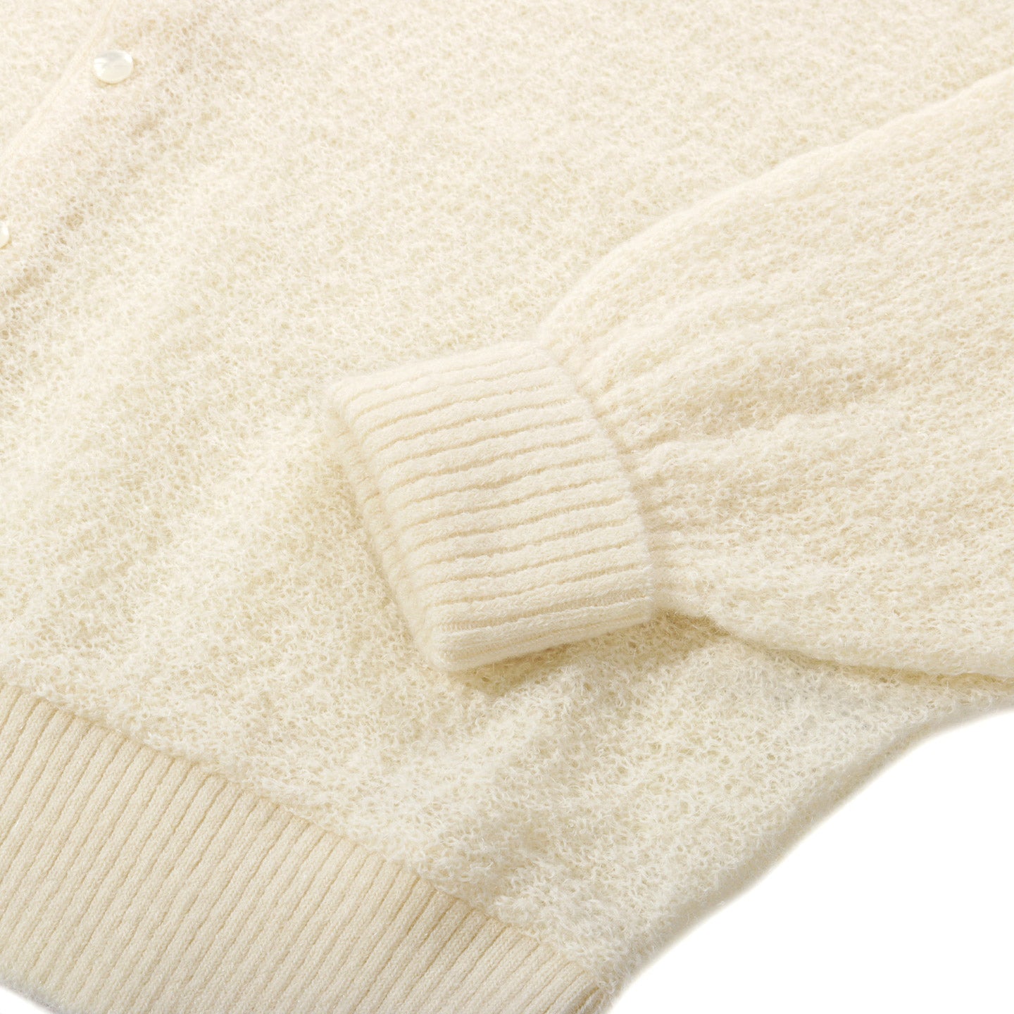 NEEDLES DOLMAN SWEATER CREPE WEAVE IVORY