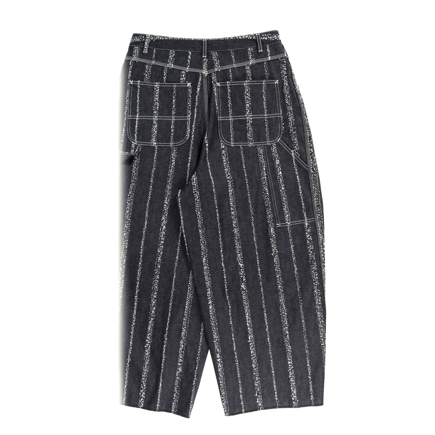 NEEDLES H.D. PAINTER PANT 10OZ. DENIM STRIPE NEEDLE PUNCH INDIGO