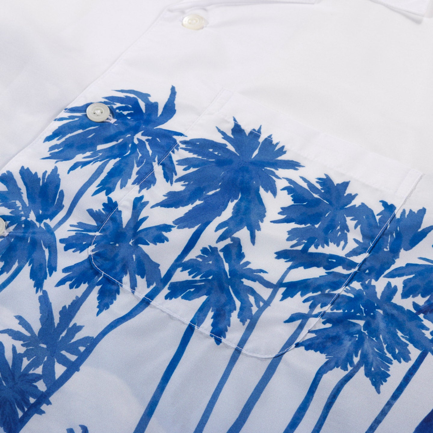 NEIGHBORHOOD PALM TREE HAWAIIAN SHIRT BLUE