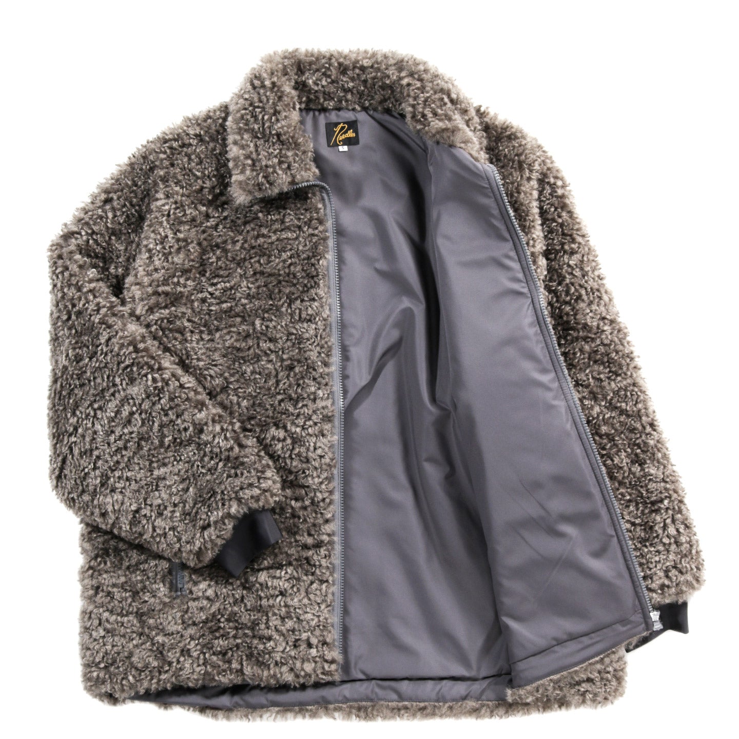 NEEDLES S.C. FAUX FUR JACKET GREY