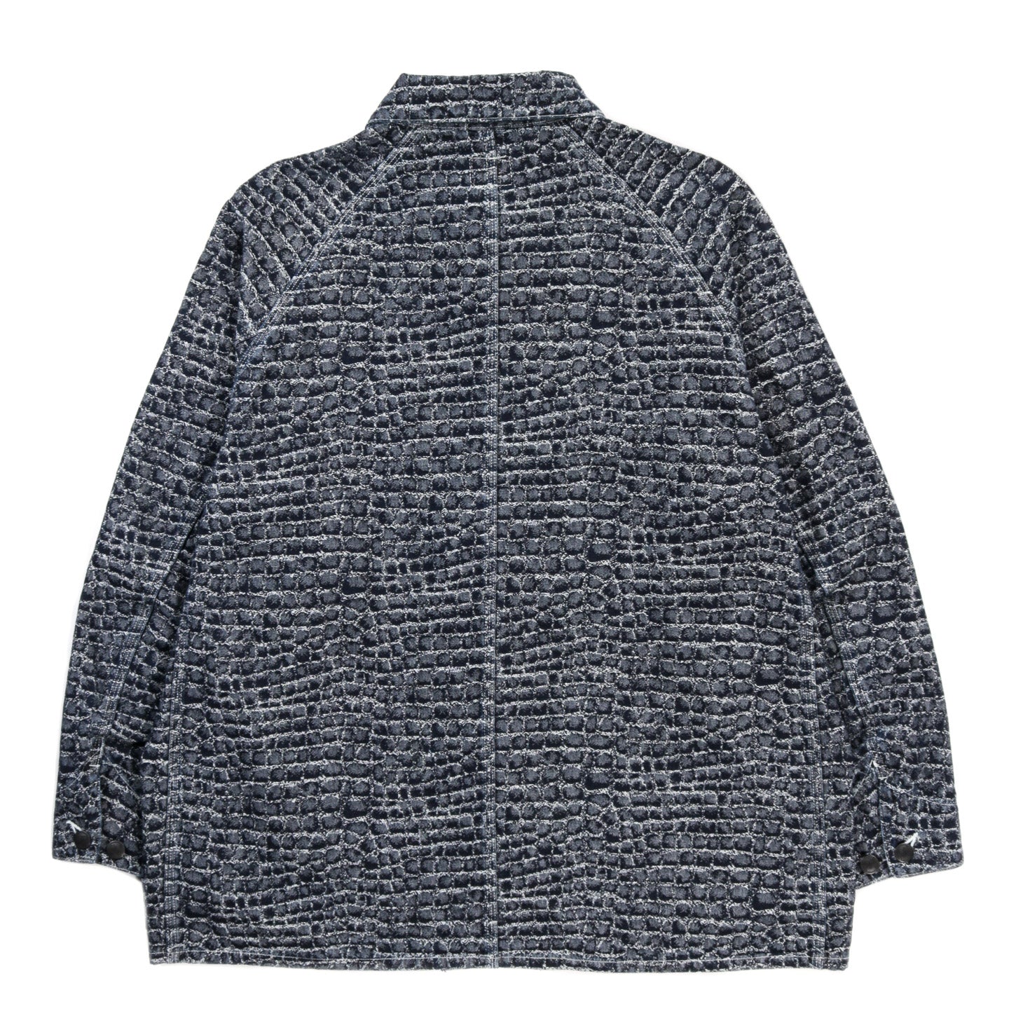 NEEDLES COVERALL 10OZ. CROCODILE JACQUARD DENIM INDIGO