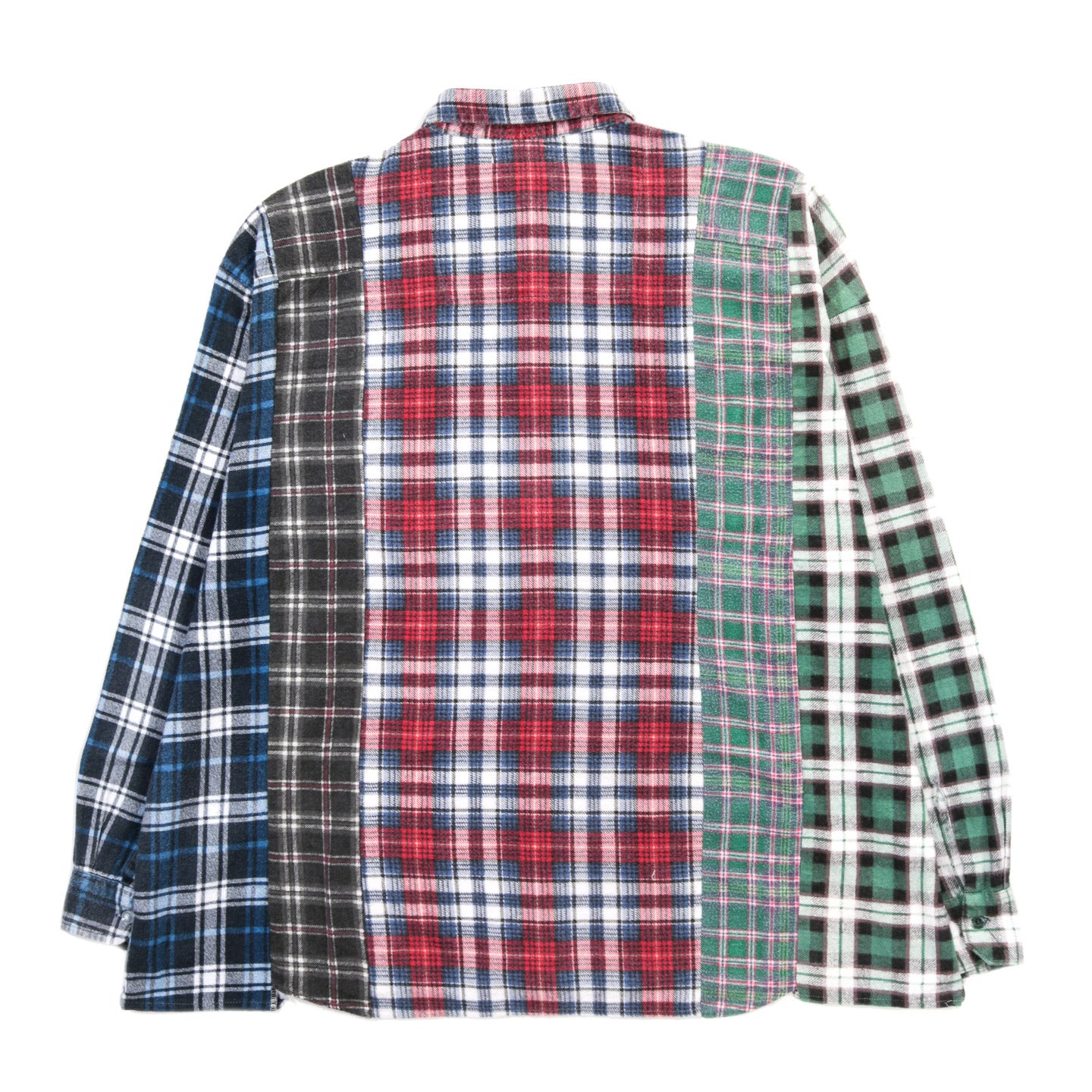 REBUILD BY NEEDLES FLANNEL SHIRT -> 5 CUTS FRILL - D