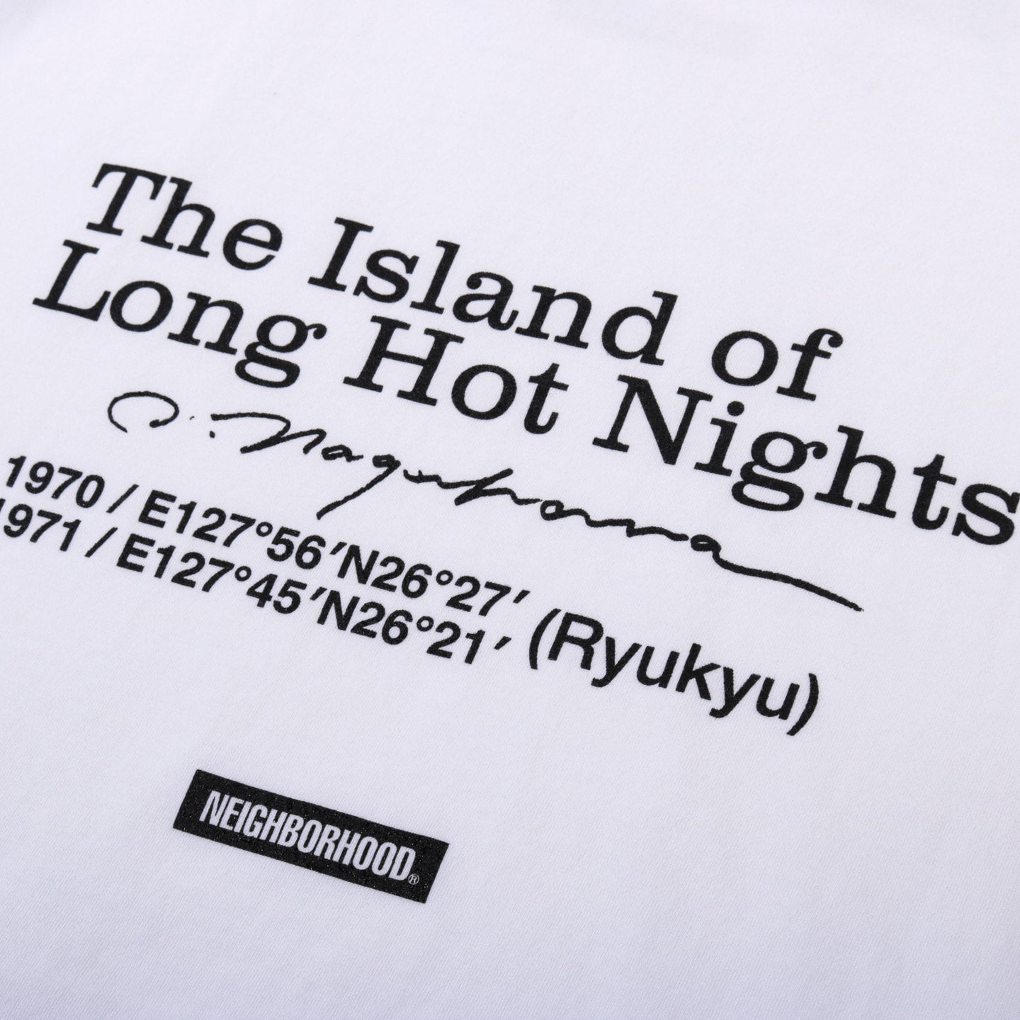 NEIGHBORHOOD OSAMU NAGAHAMA TEE 1 WHITE