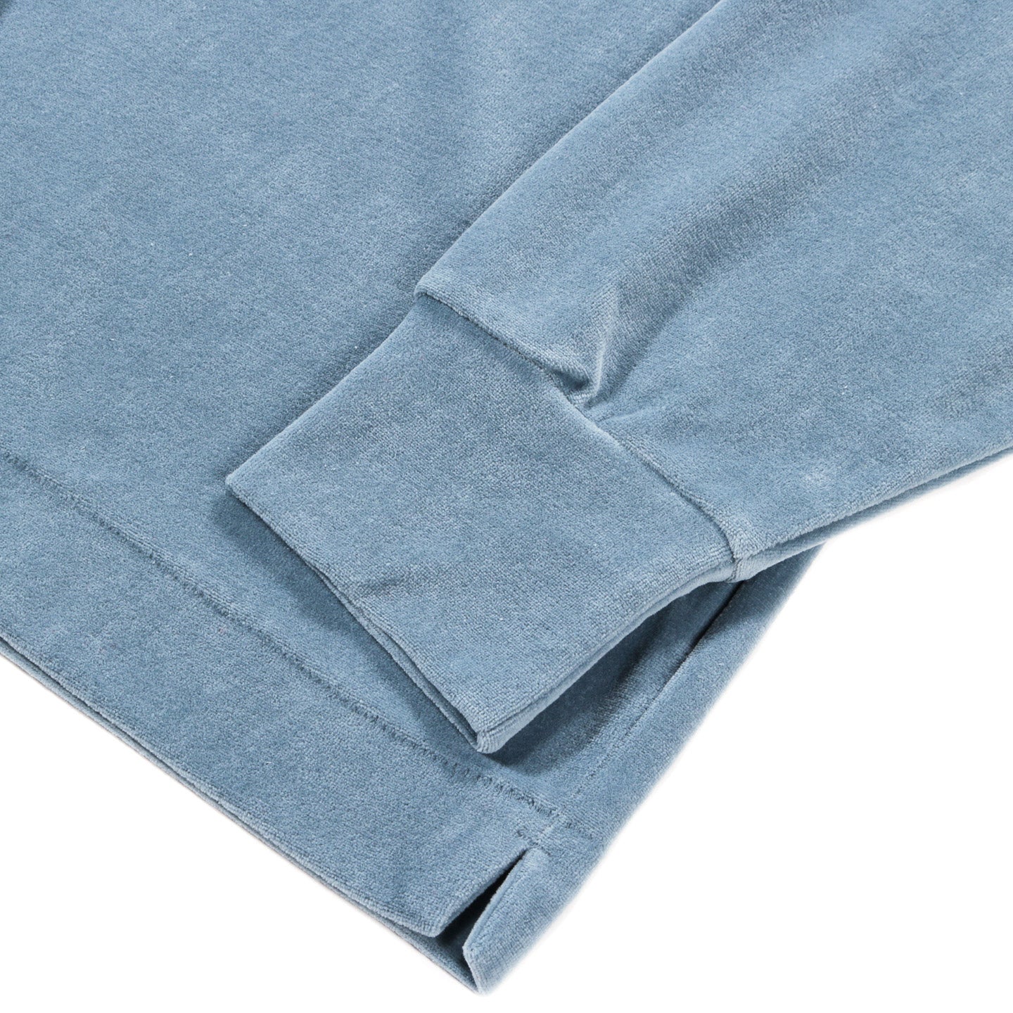 NEEDLES PULLOVER SHIRT VELOUR JERSEY LT. BLUE