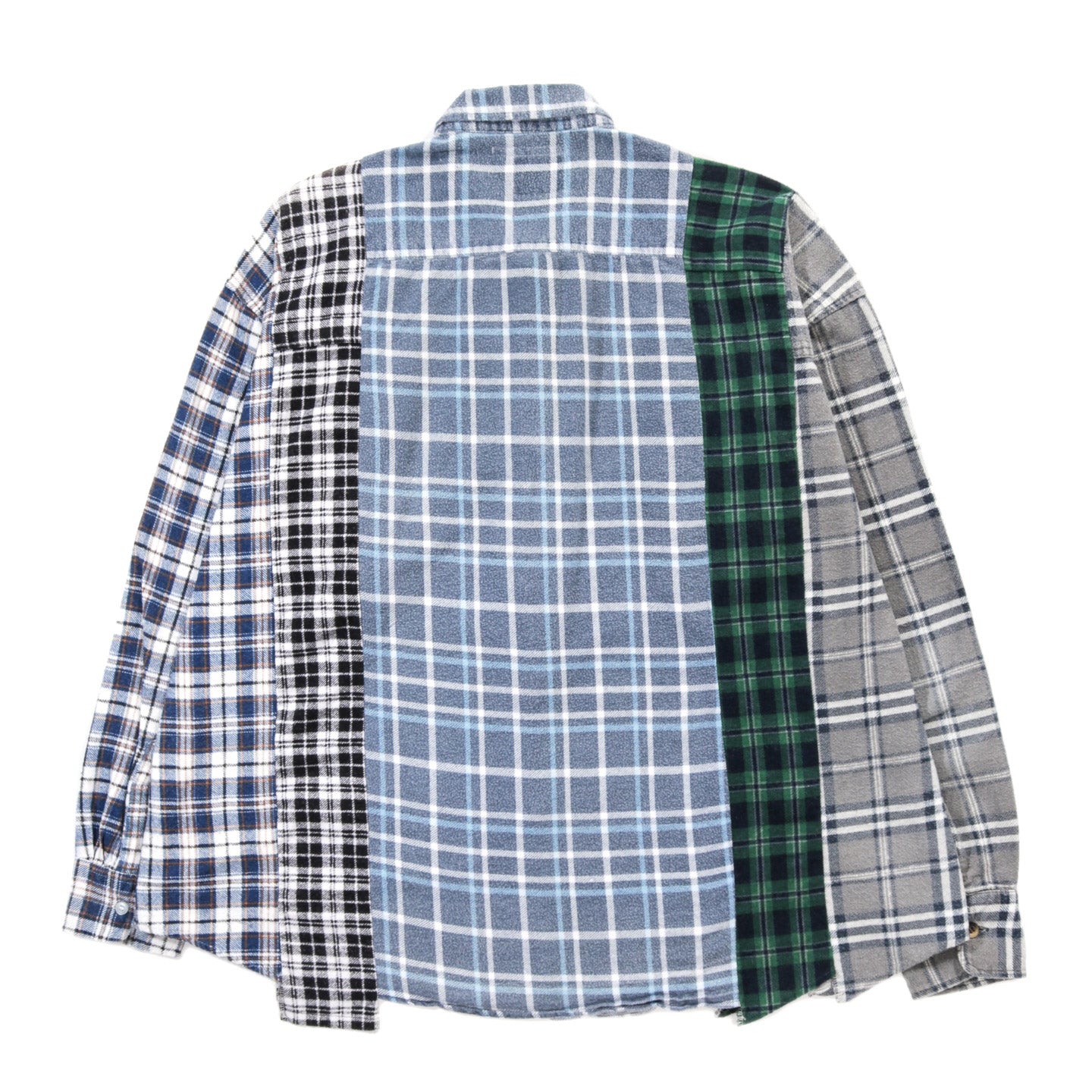 REBUILD BY NEEDLES FLANNEL SHIRT -> 5 CUTS FRILL - E
