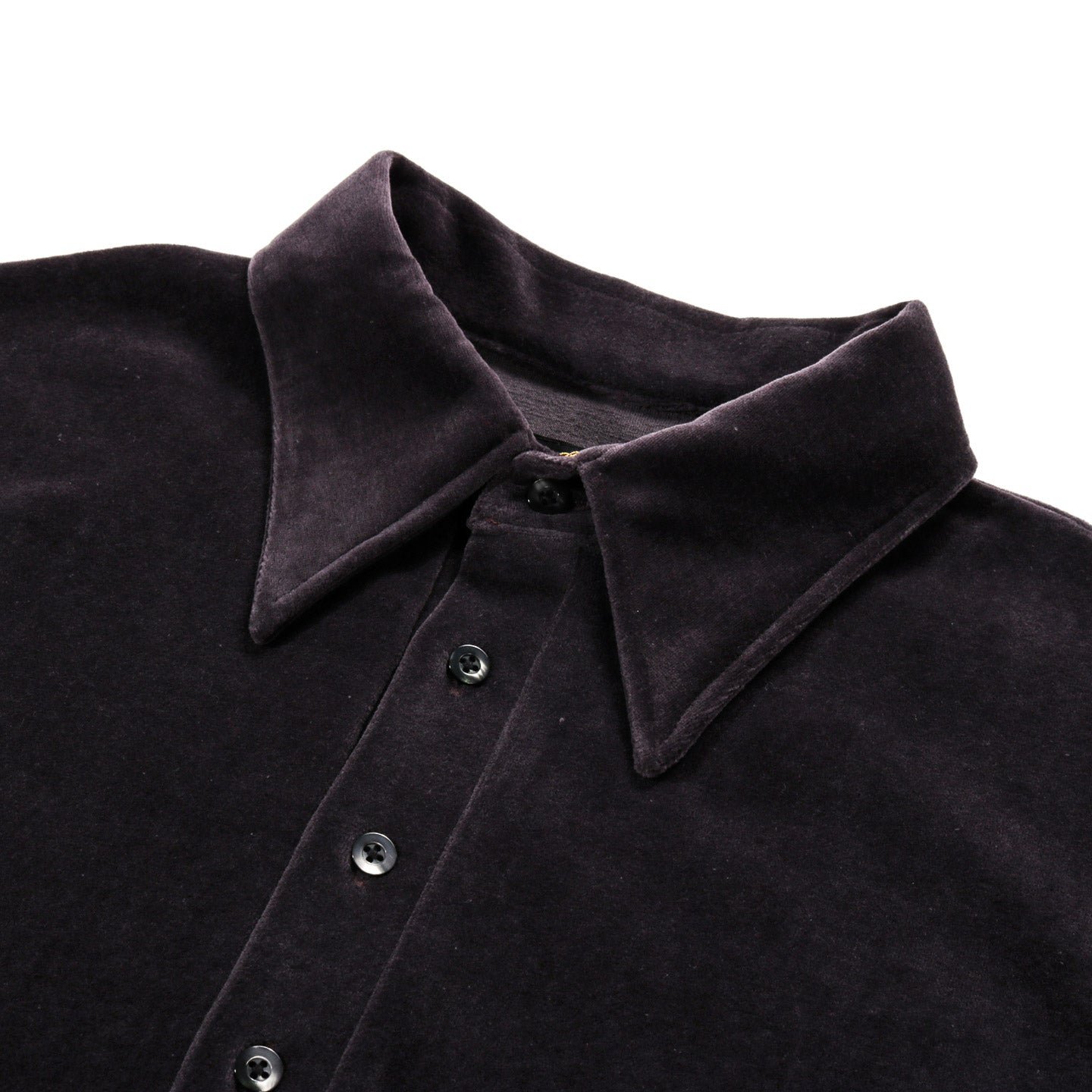 NEEDLES PULLOVER SHIRT VELOUR JERSEY BROWN