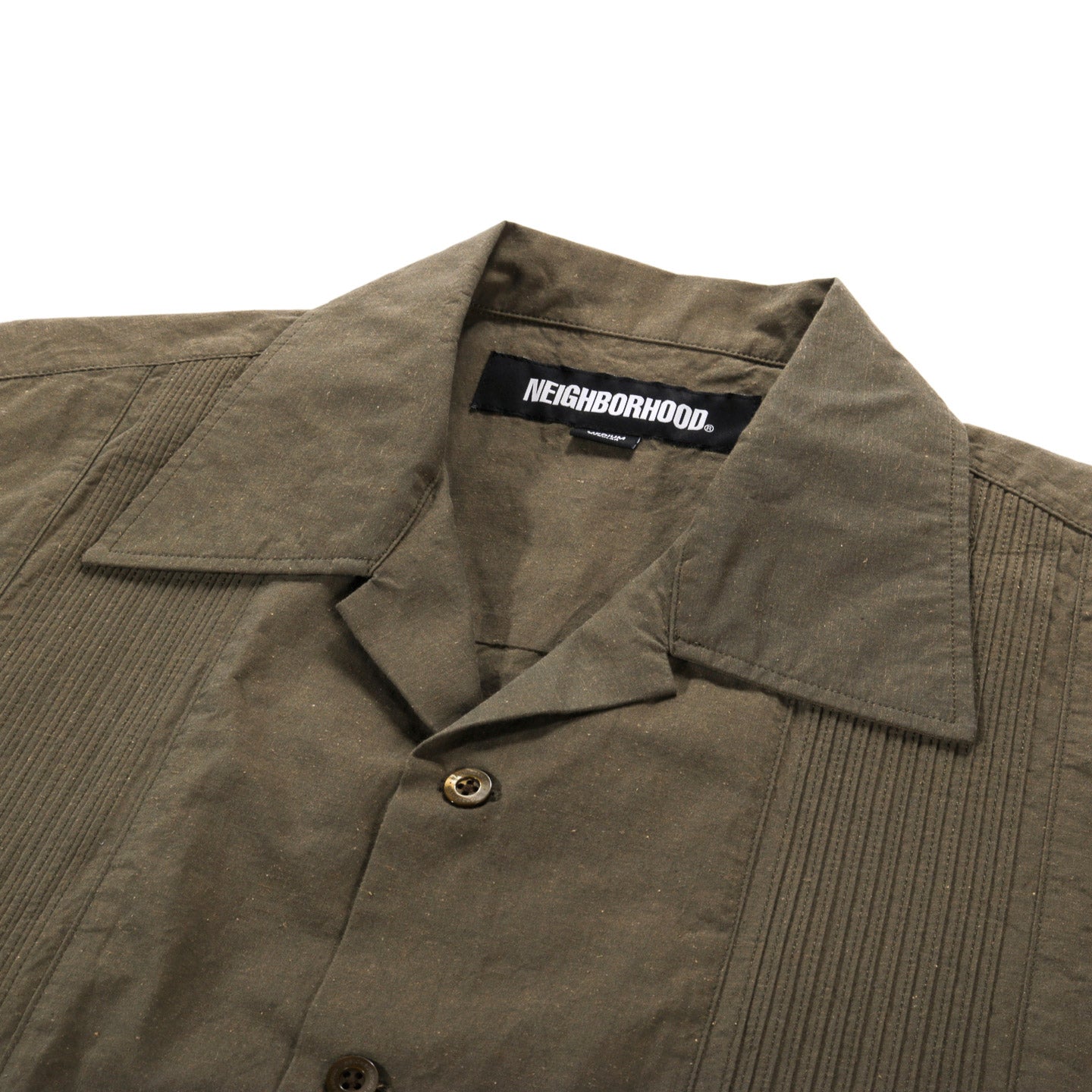 NEIGHBORHOOD GUAYABERA SHIRT OLIVE DRAB