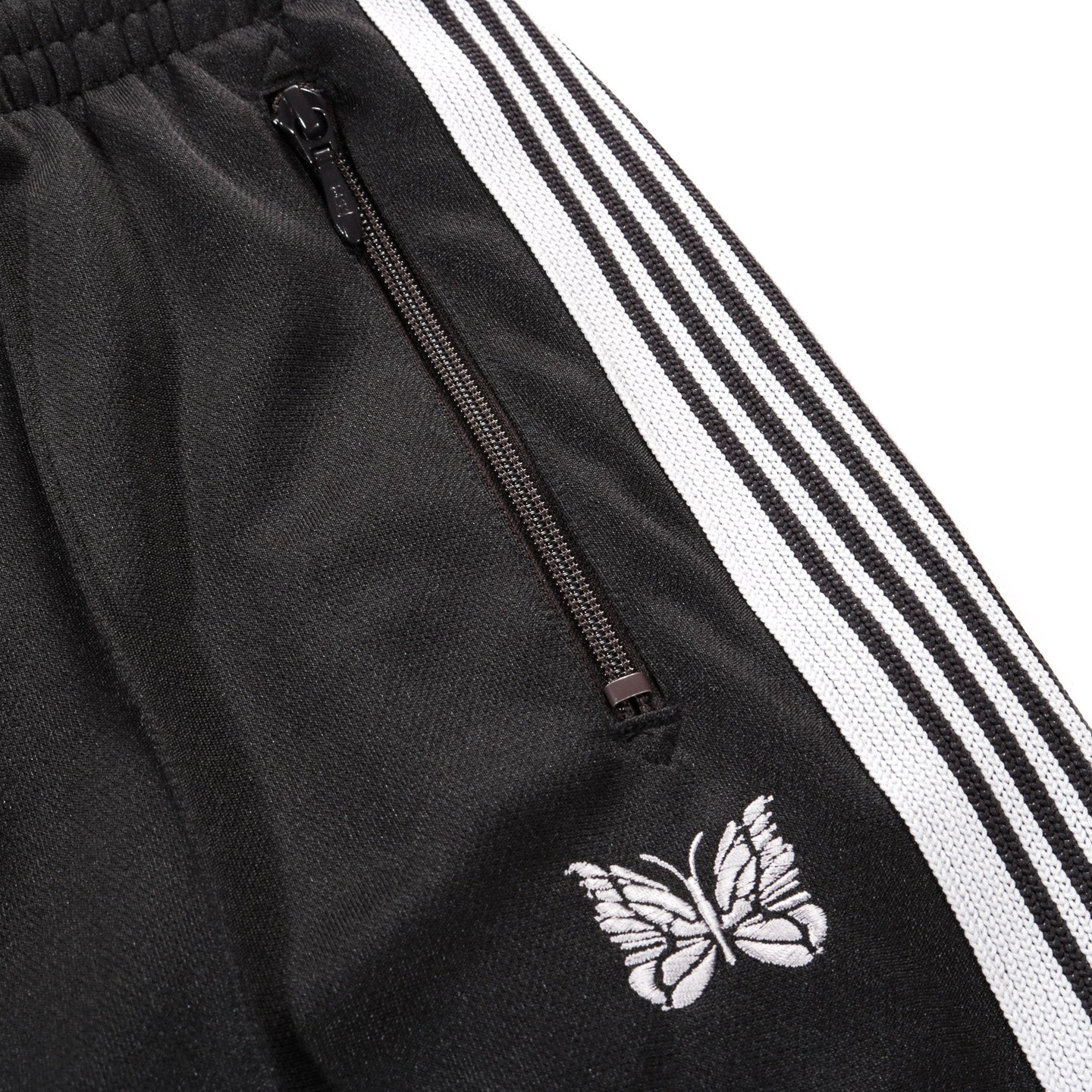 NEEDLES TRACK PANT POLY SMOOTH CHARCOAL