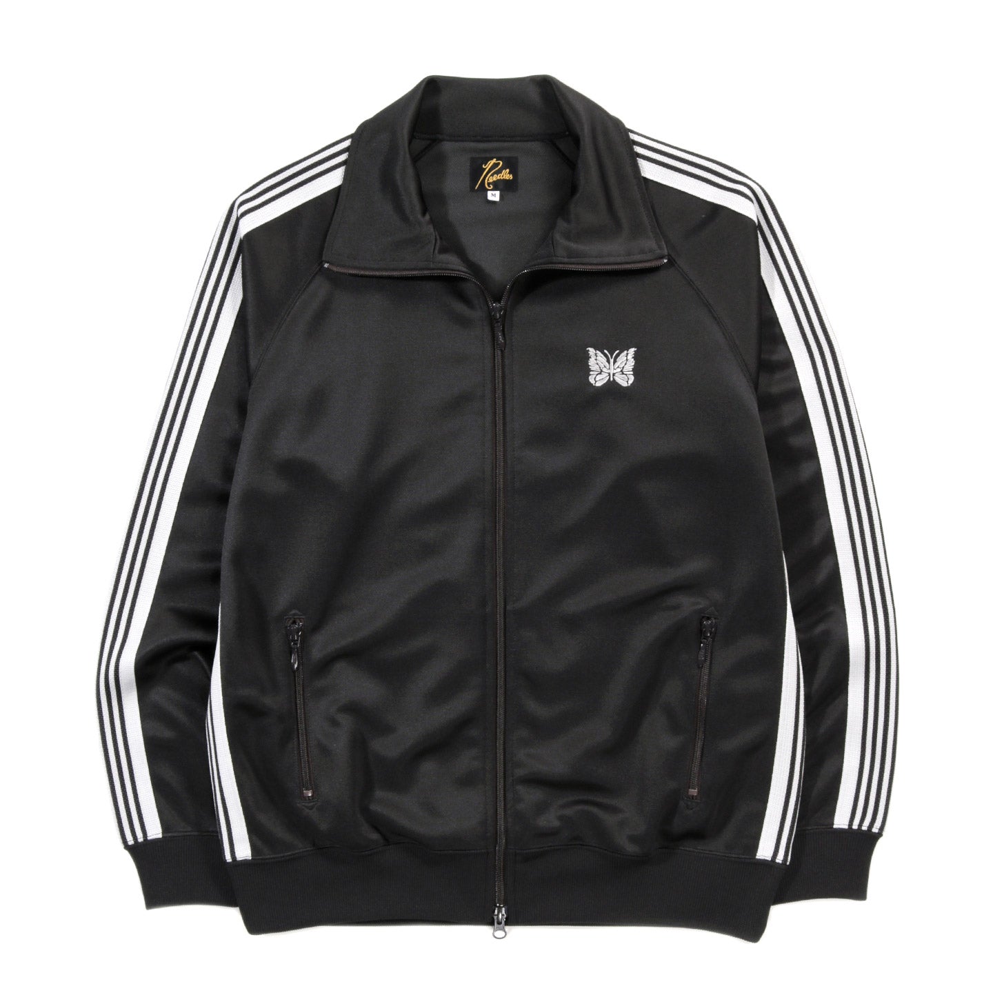 NEEDLES TRACK JACKET POLY SMOOTH CHARCOAL