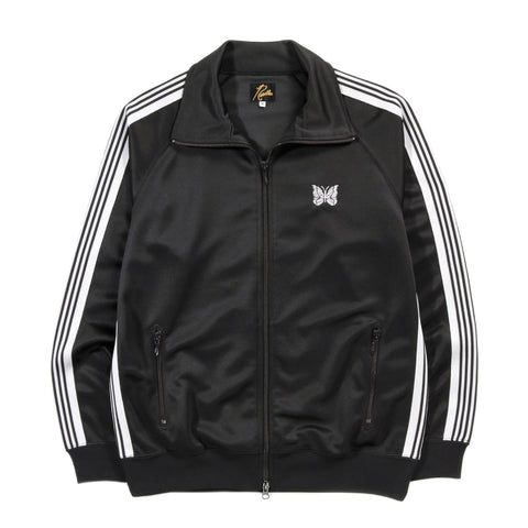 NEEDLES TRACK JACKET POLY SMOOTH CHARCOAL