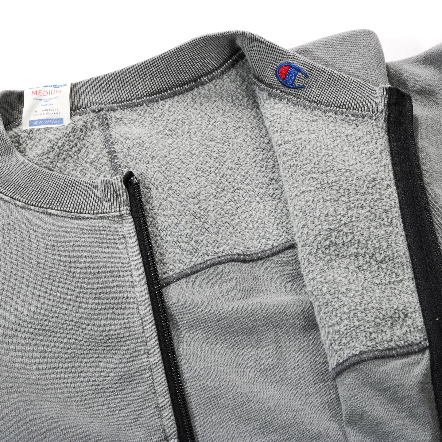 N.HOOLYWOOD C8-D020 CHAMPION REVERSIBLE ZIP CARDIGAN GRAY