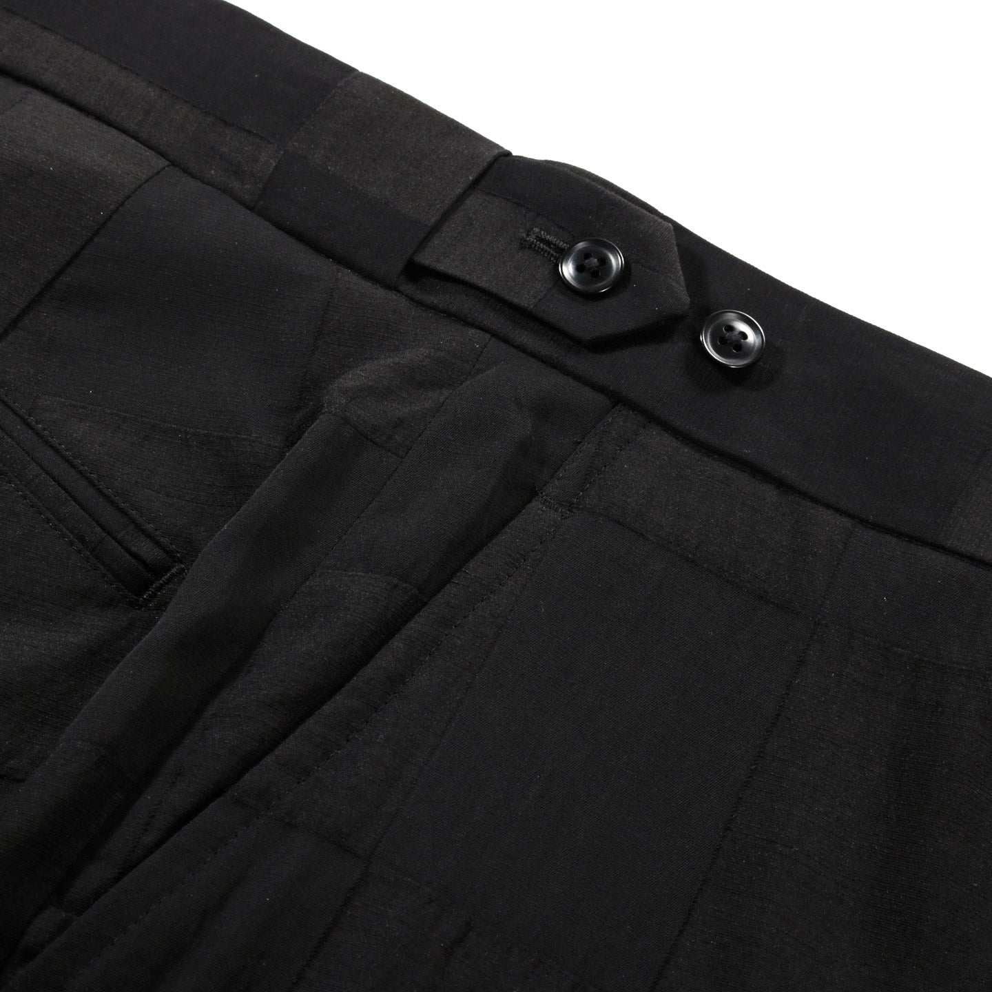 NEEDLES SIDE TAB TROUSER R/W BLOCK JACQUARD BLACK