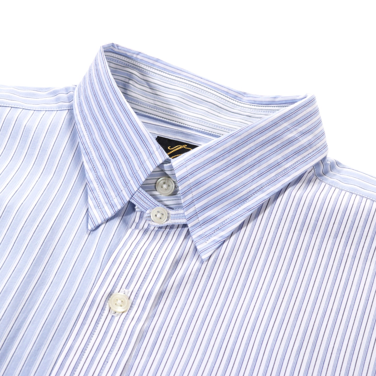 NEEDLES COMBO TAB COLLAR SHIRT COTTON TYPEWRITER STRIPE