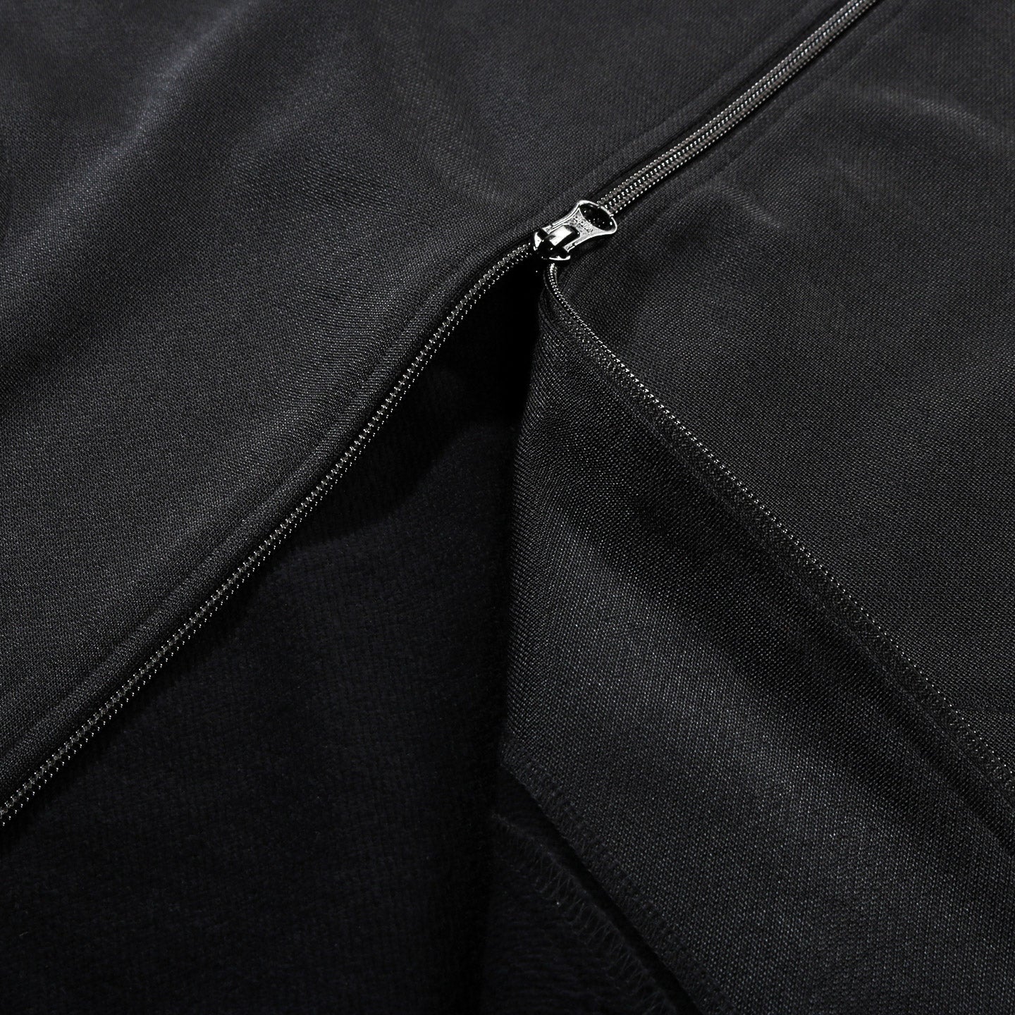 NEEDLES ZIPPED HOODY BRIGHT JERSEY BLACK