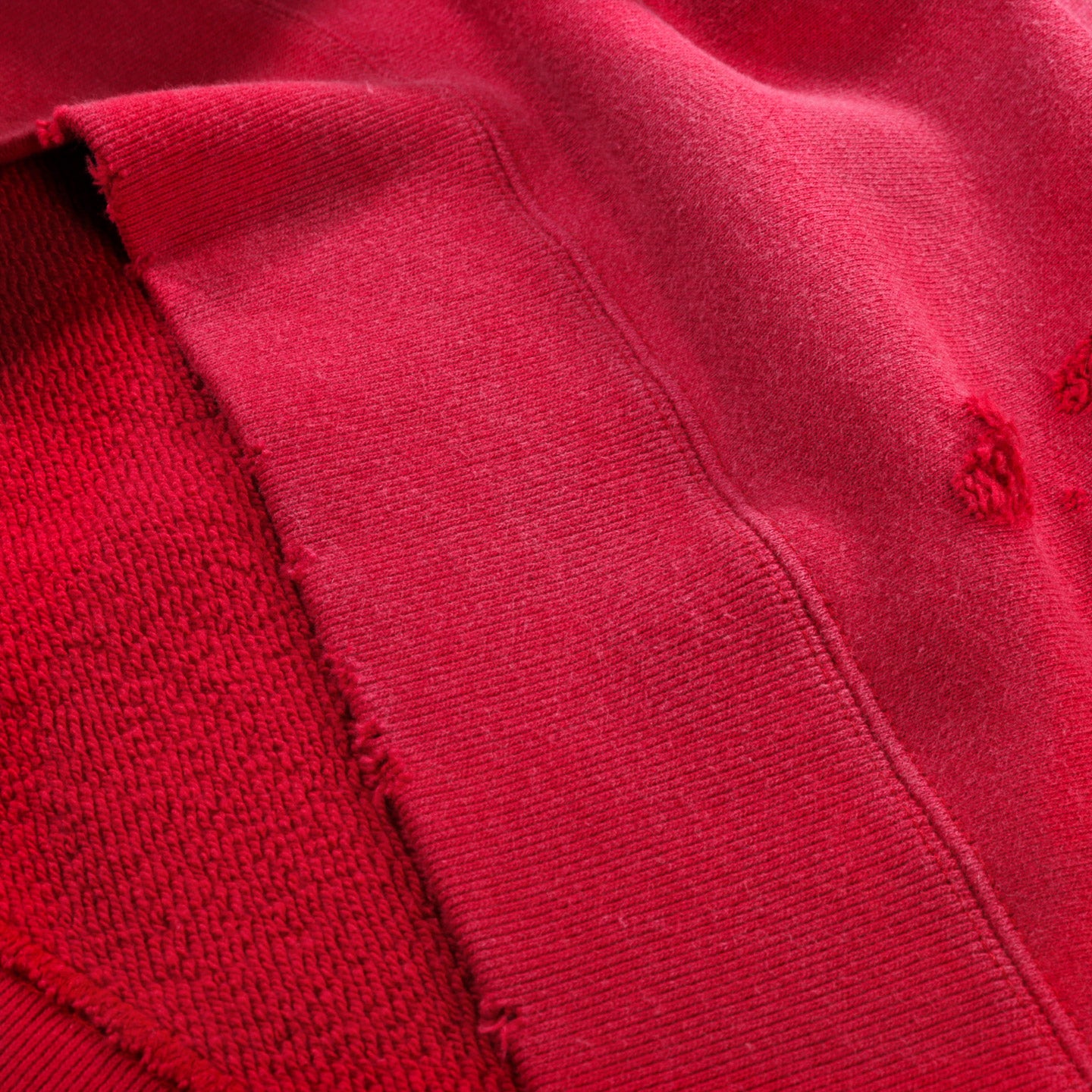 NEEDLES DARTS SWEAT HOODY FRENCH TERRY RED