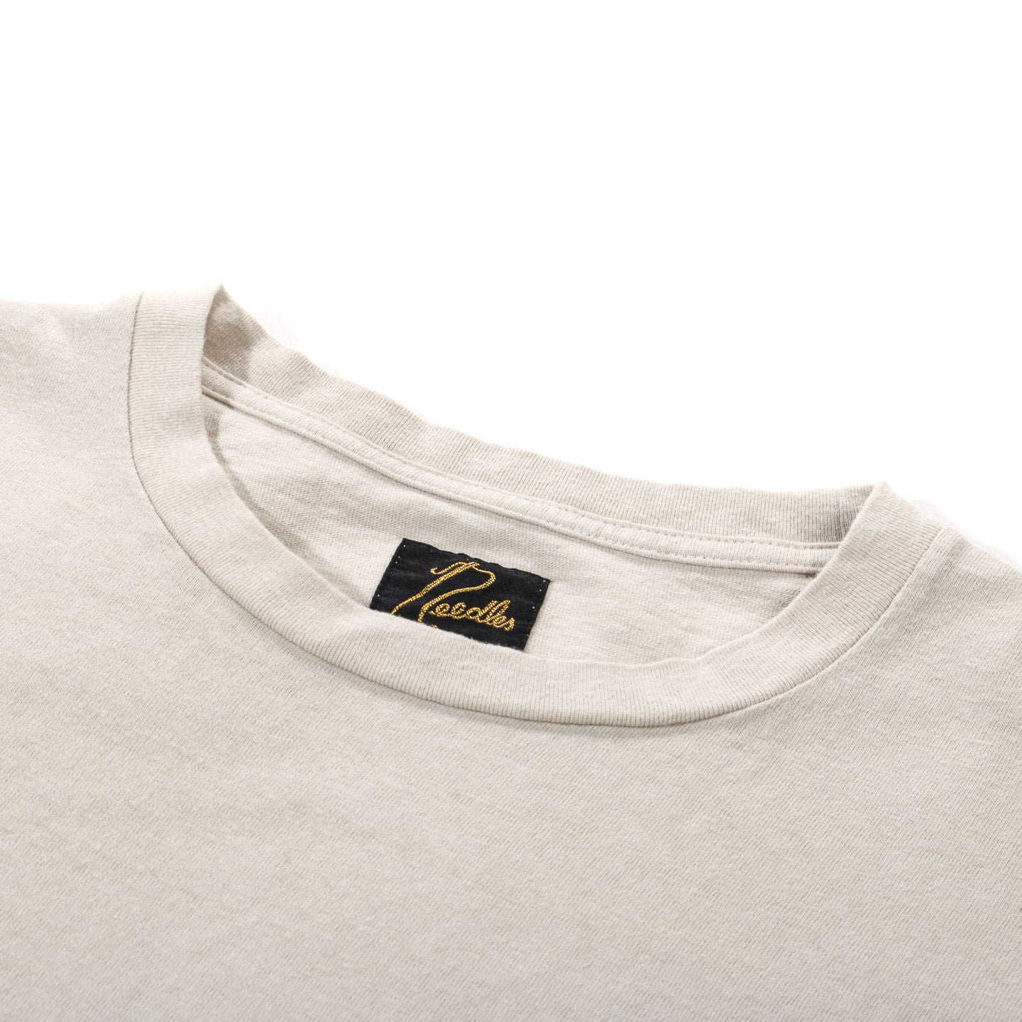 NEEDLES S/S POCKET TEE COTTON JERSEY BEIGE