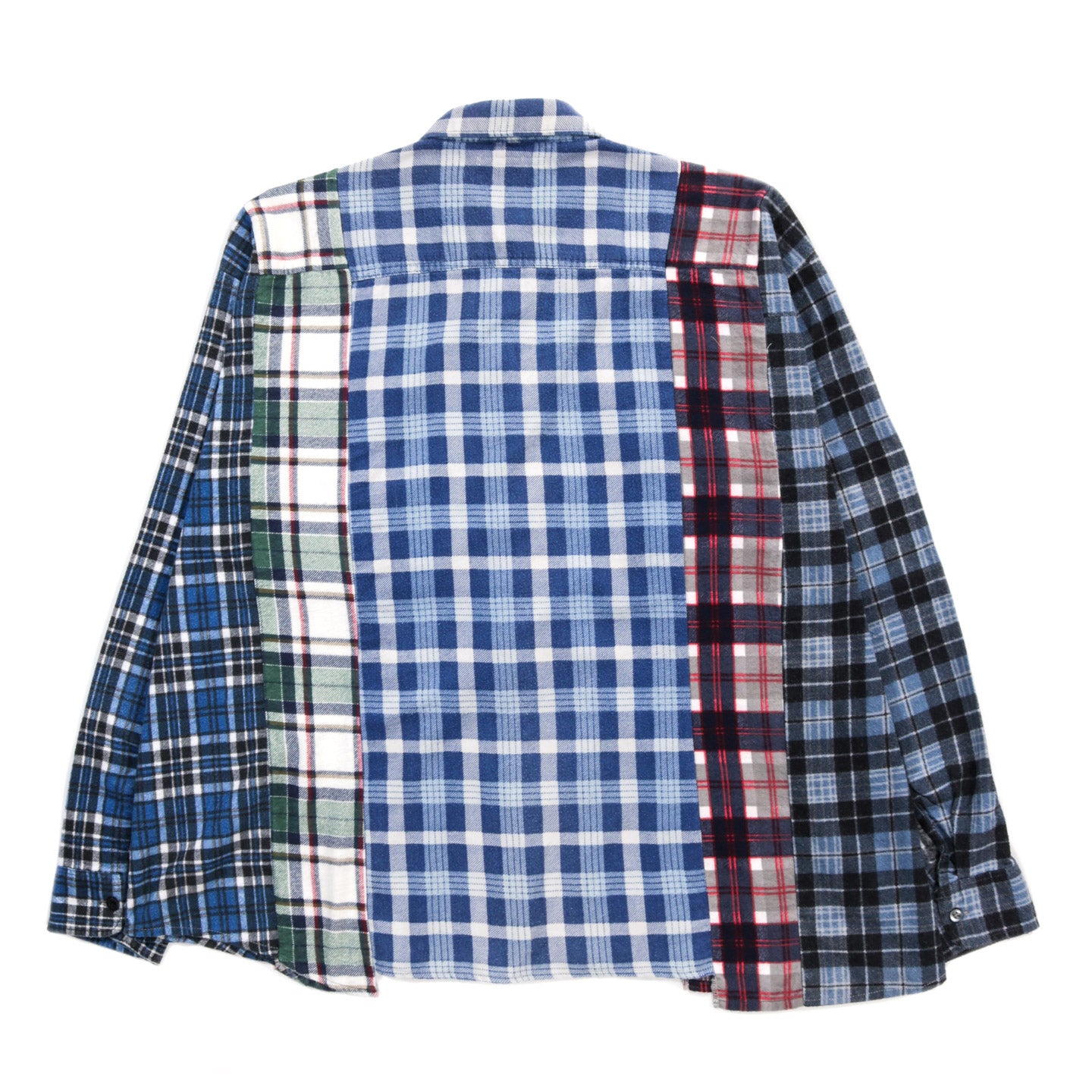 REBUILD BY NEEDLES FLANNEL SHIRT -> 5 CUTS FRILL - B