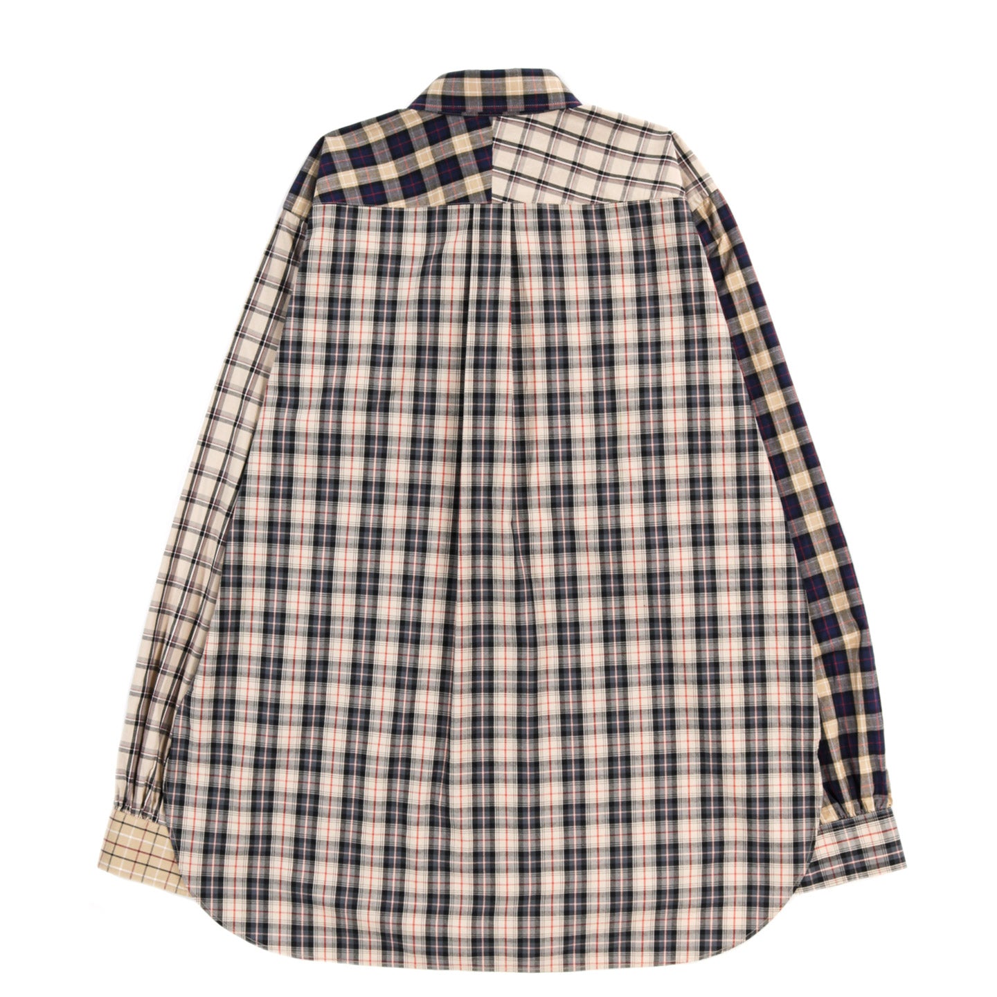 NEEDLES B.D. EDW SHIRT PLAID CLOTH / CRAZY KHAKI