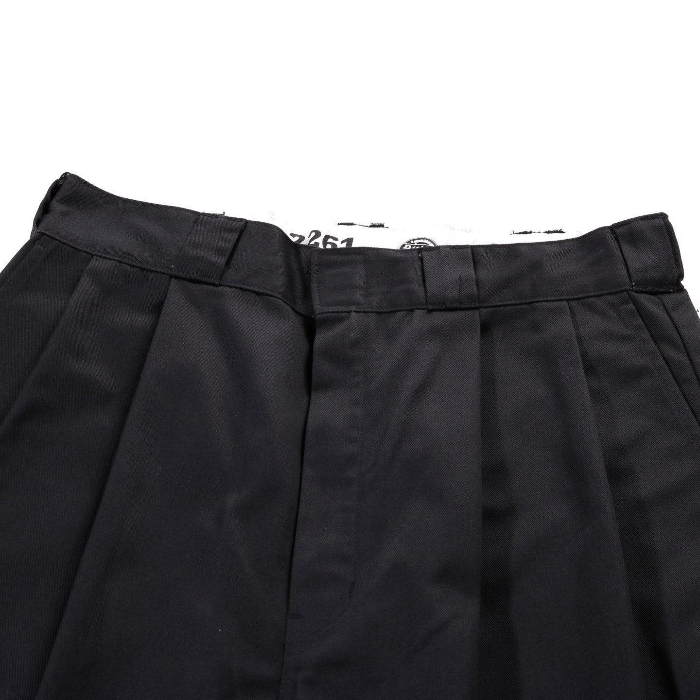 N.HOOLYWOOD 2261-CP40 DICKIES PLEATED PANTS BLACK