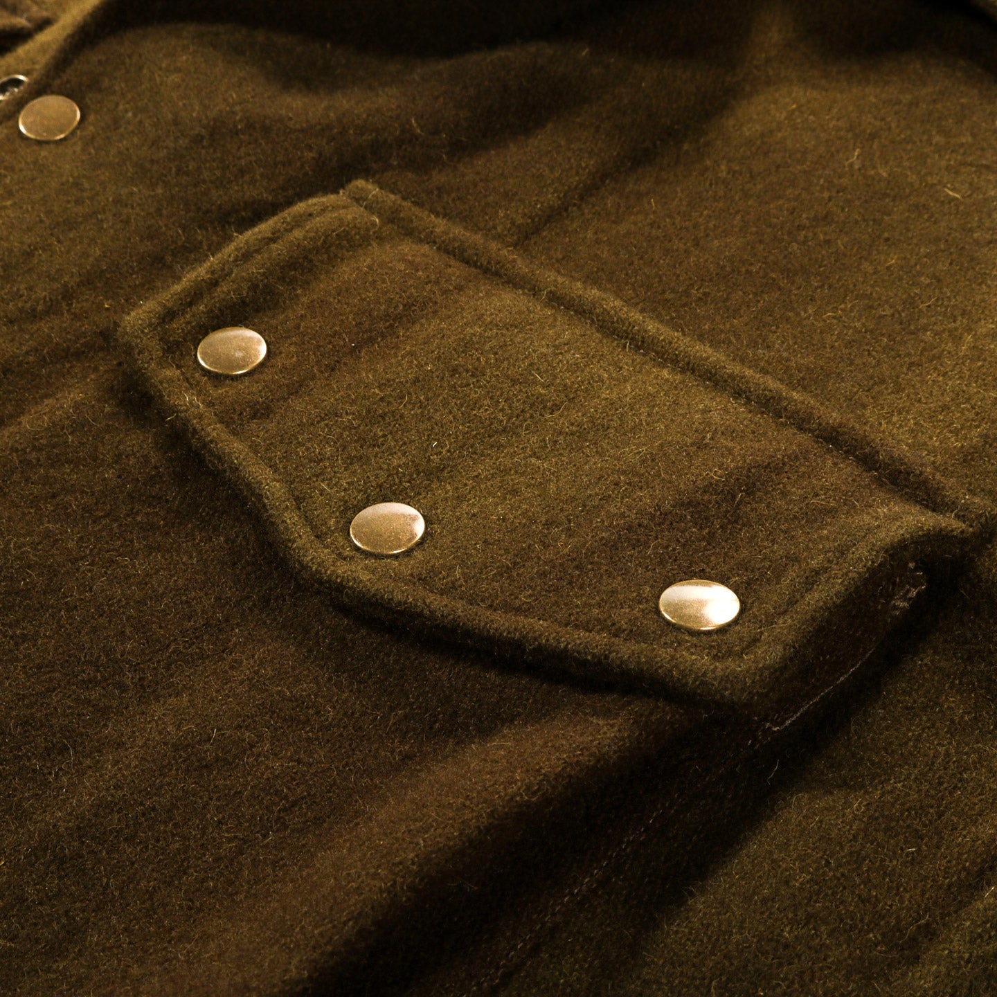 NEEDLES FIELD JACKET WOOL UNEVEN DYE OLIVE