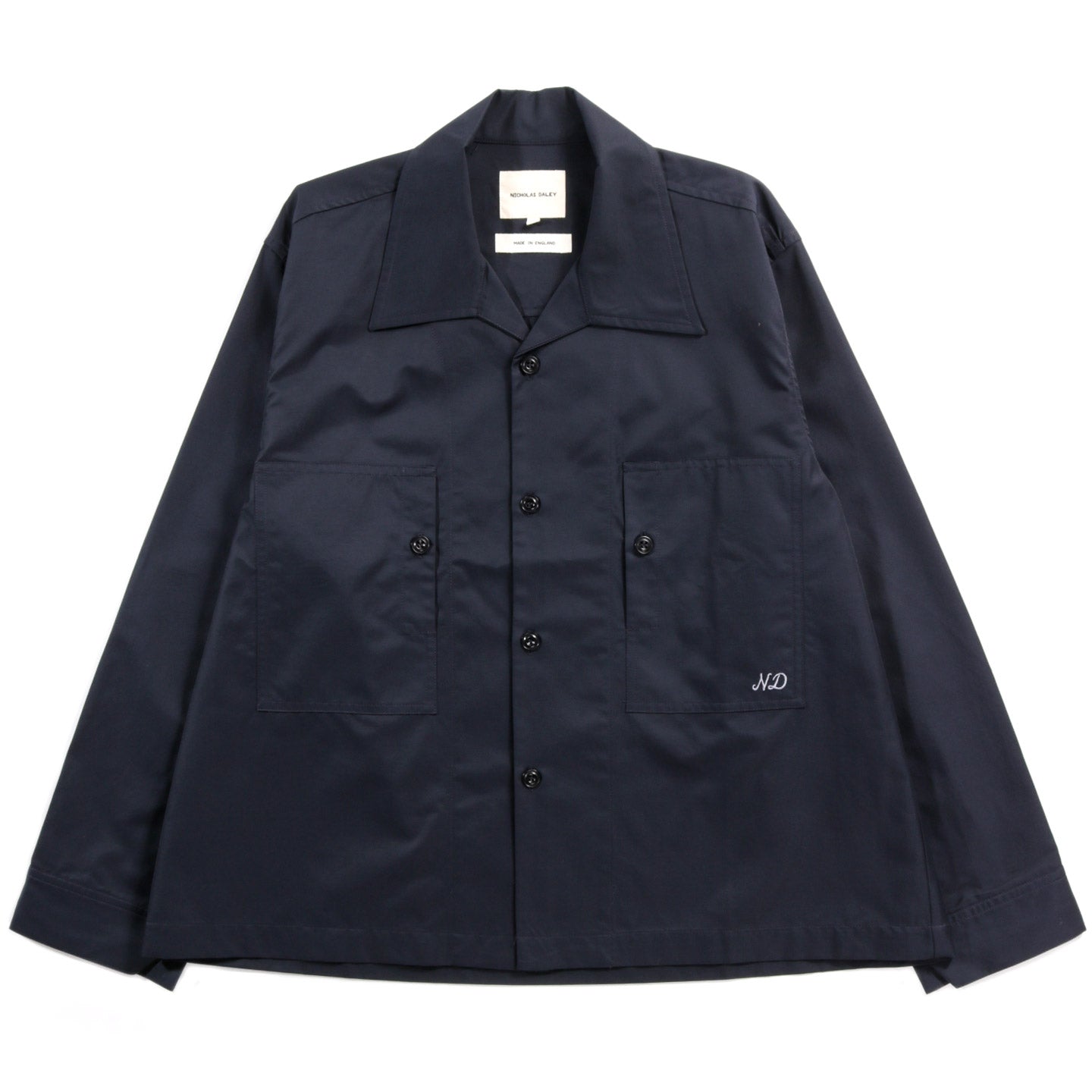 NICHOLAS DALEY CLASSIC TWO POCKET SHIRT NAVY