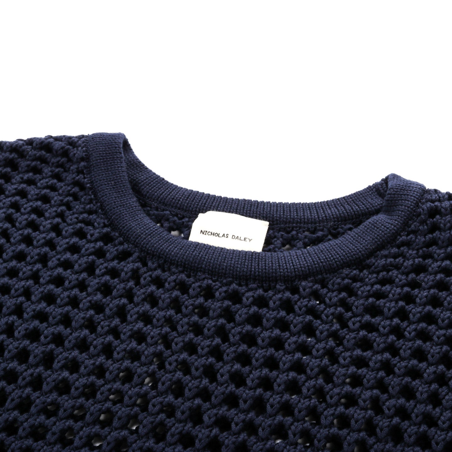 NICHOLAS DALEY LONGSLEEVE CROCHET NAVY