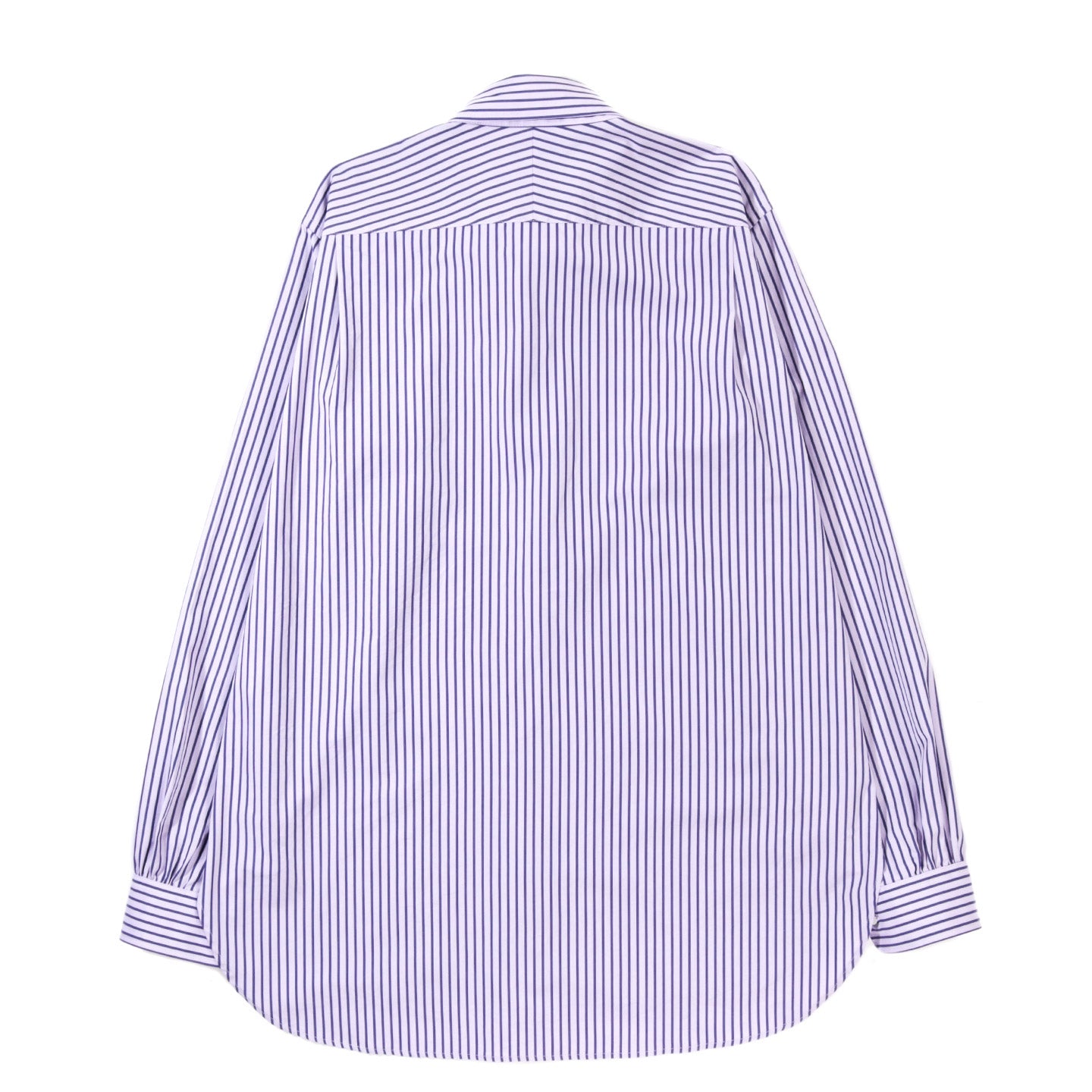 NEEDLES PINHOLE REGULAR COLLAR EDW SHIRT PURPLE STRIPE