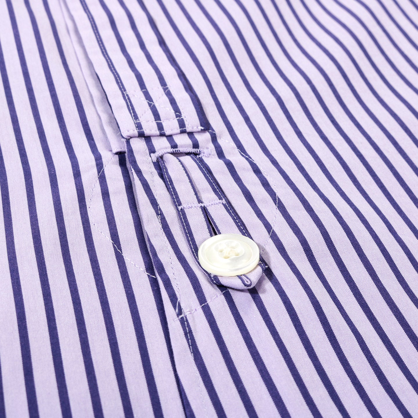 NEEDLES PINHOLE REGULAR COLLAR EDW SHIRT PURPLE STRIPE